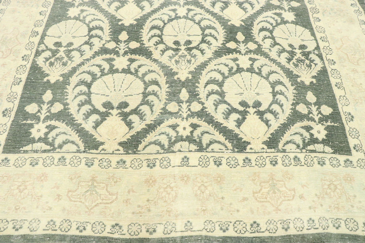 5 x 11 Distressed Vintage Romanian Rug 53033