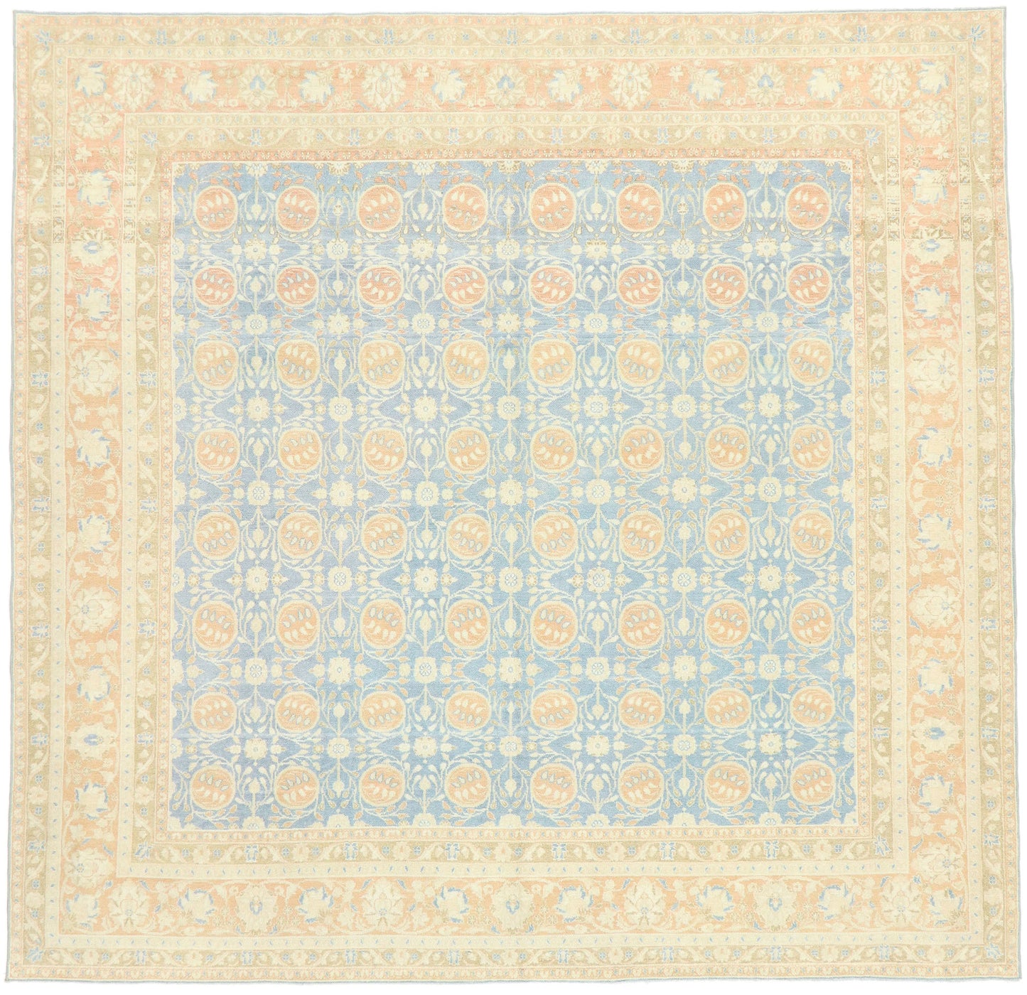 9 x 9 Vintage Portuguese Khotan Rug 53034