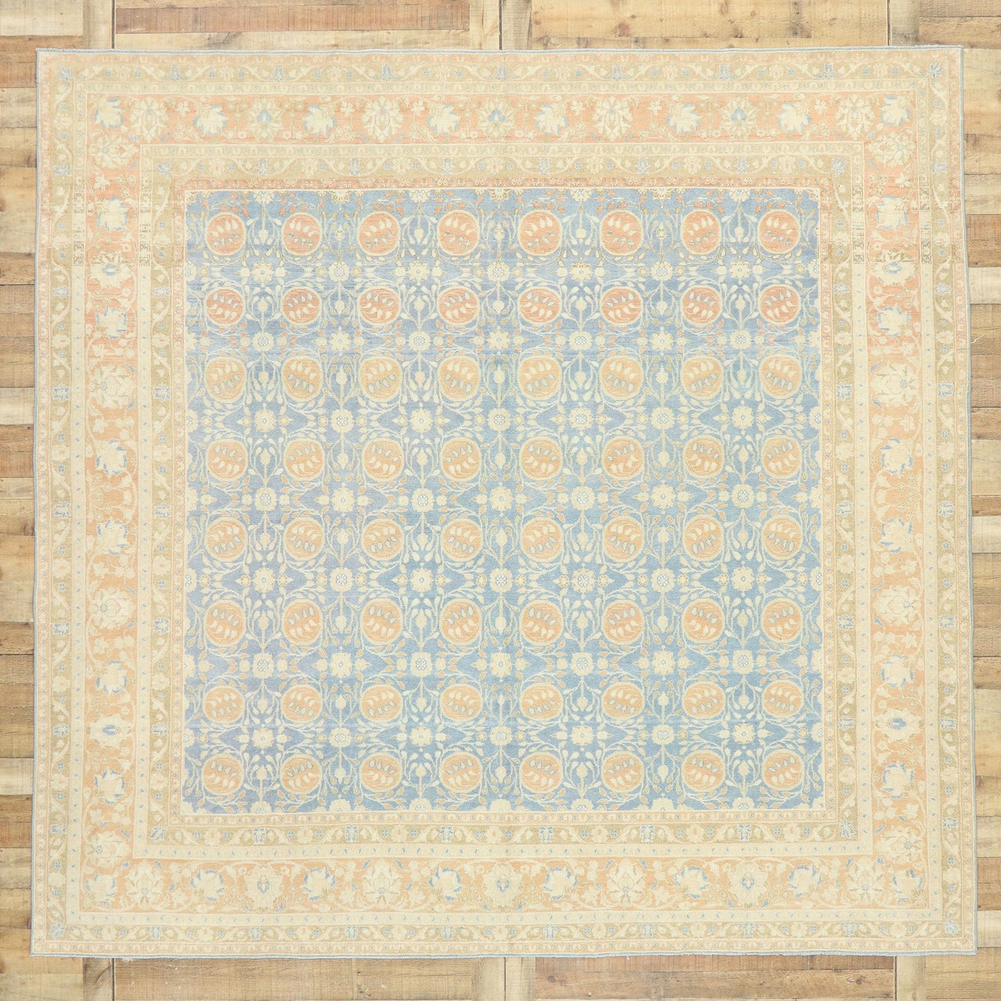 9 x 9 Vintage Portuguese Khotan Rug 53034