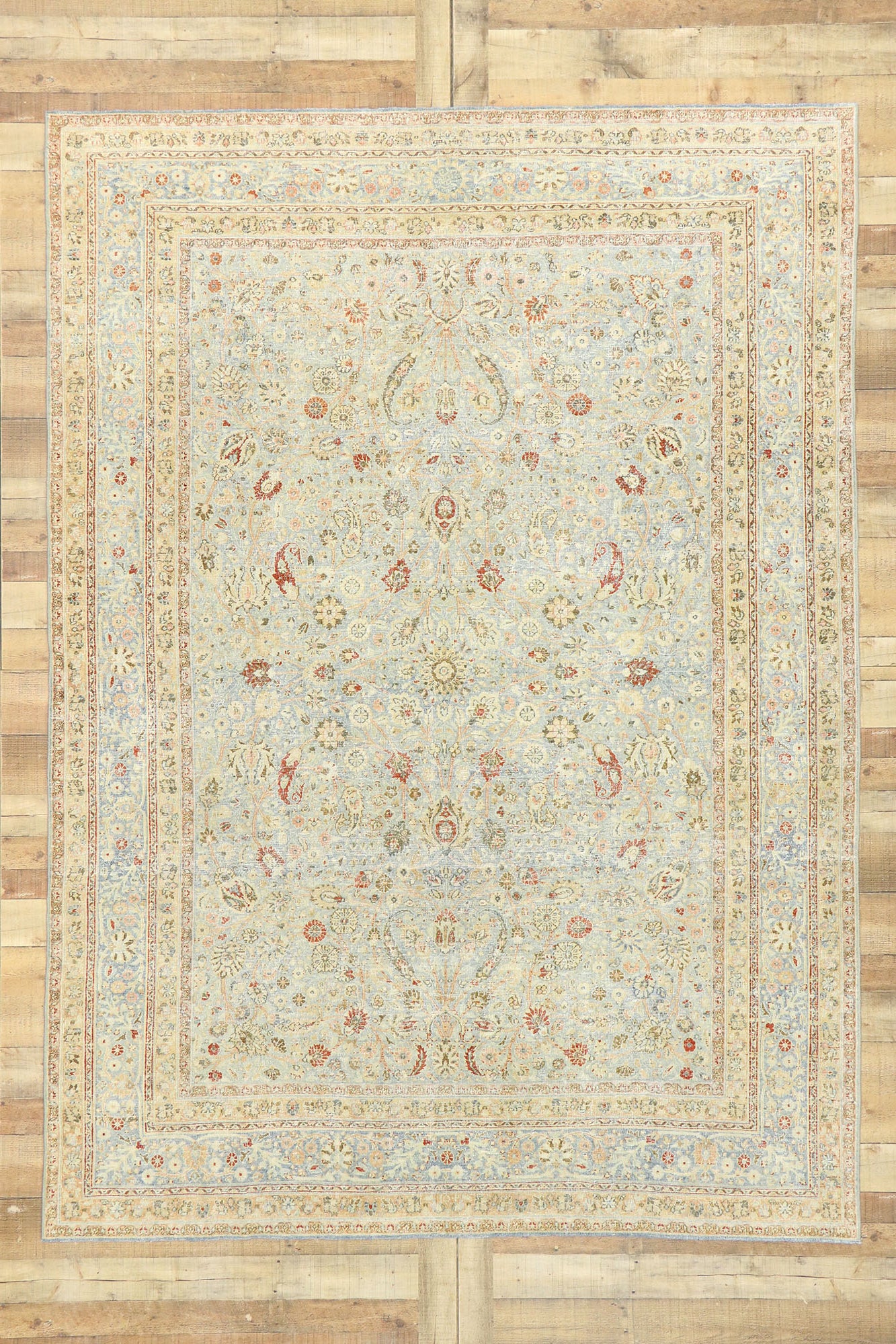7 x 10 Antique Persian Khorassan Rug 53036