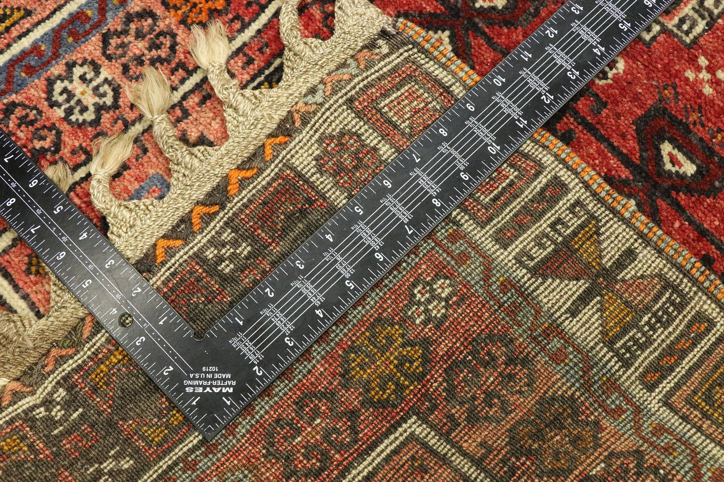 2 x 5 Vintage Turkish Oushak Prayer Rug 53038