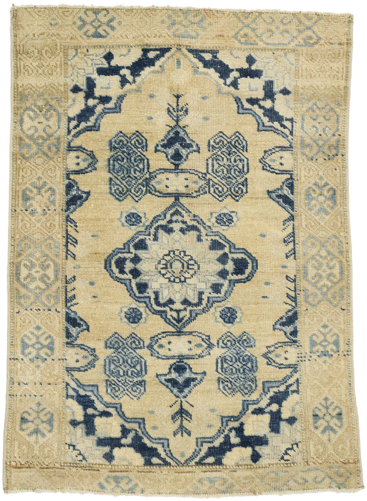 3 x 4 Vintage Turkish Oushak Rug 53041