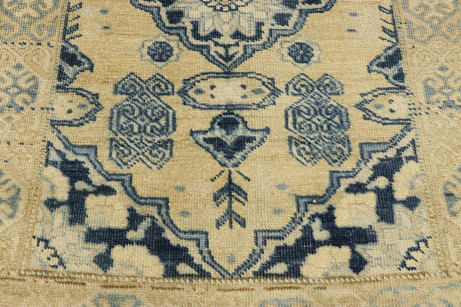3 x 4 Vintage Turkish Oushak Rug 53041