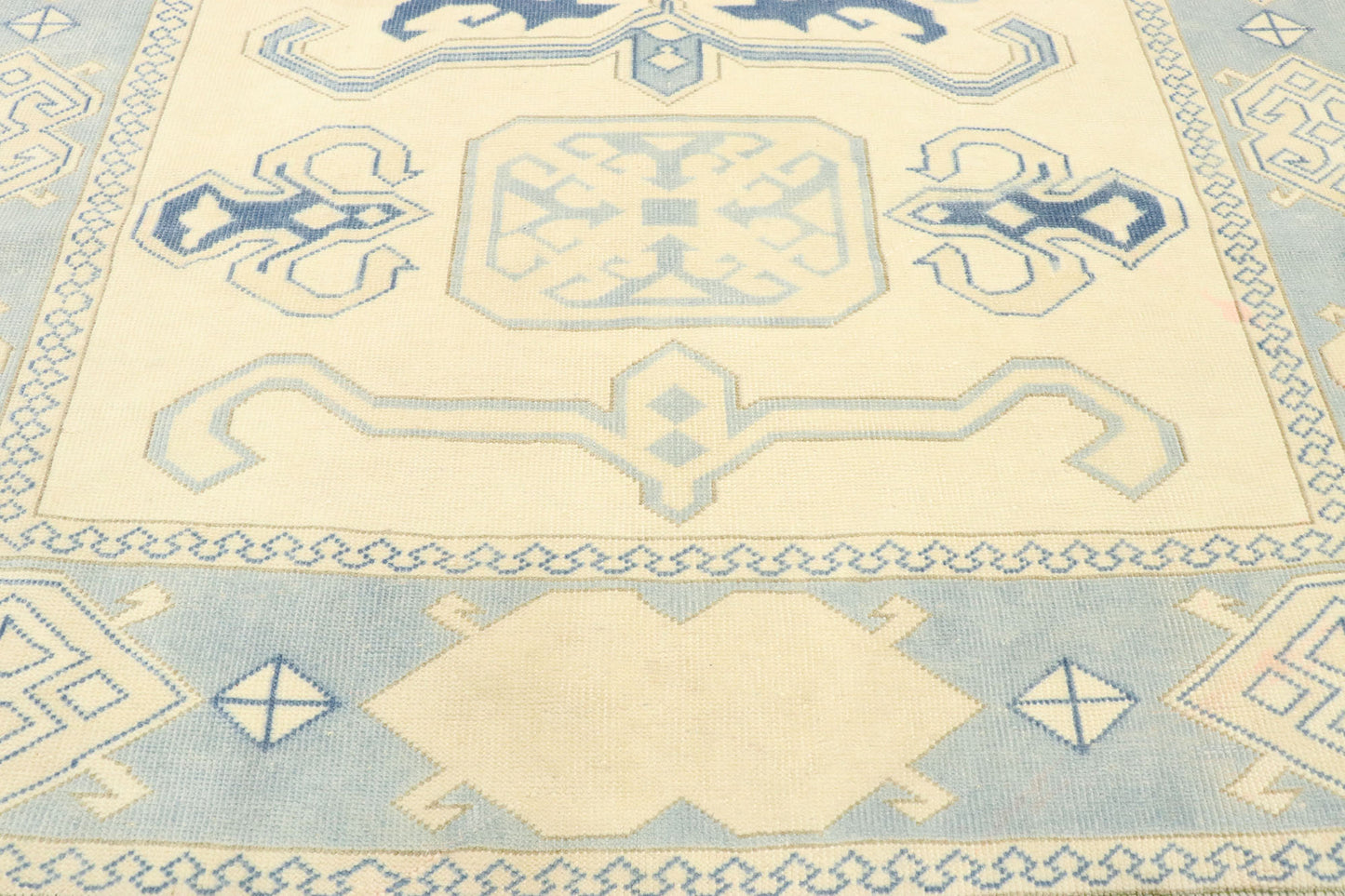 6 x 7 Vintage Turkish Oushak Rug 53053
