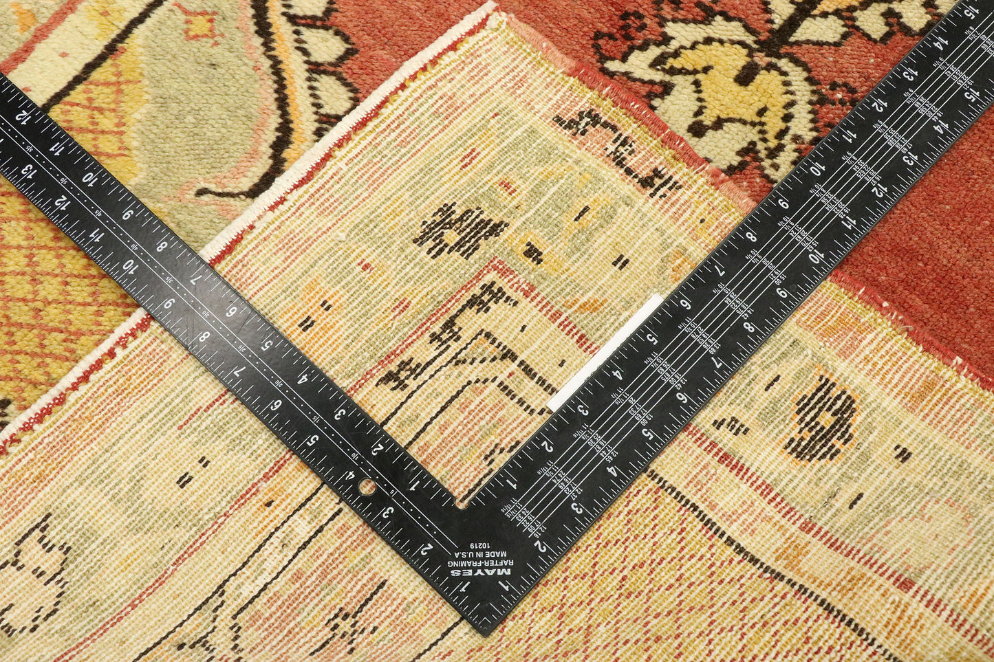 3 x 6 Vintage Turkish Oushak Rug 53057