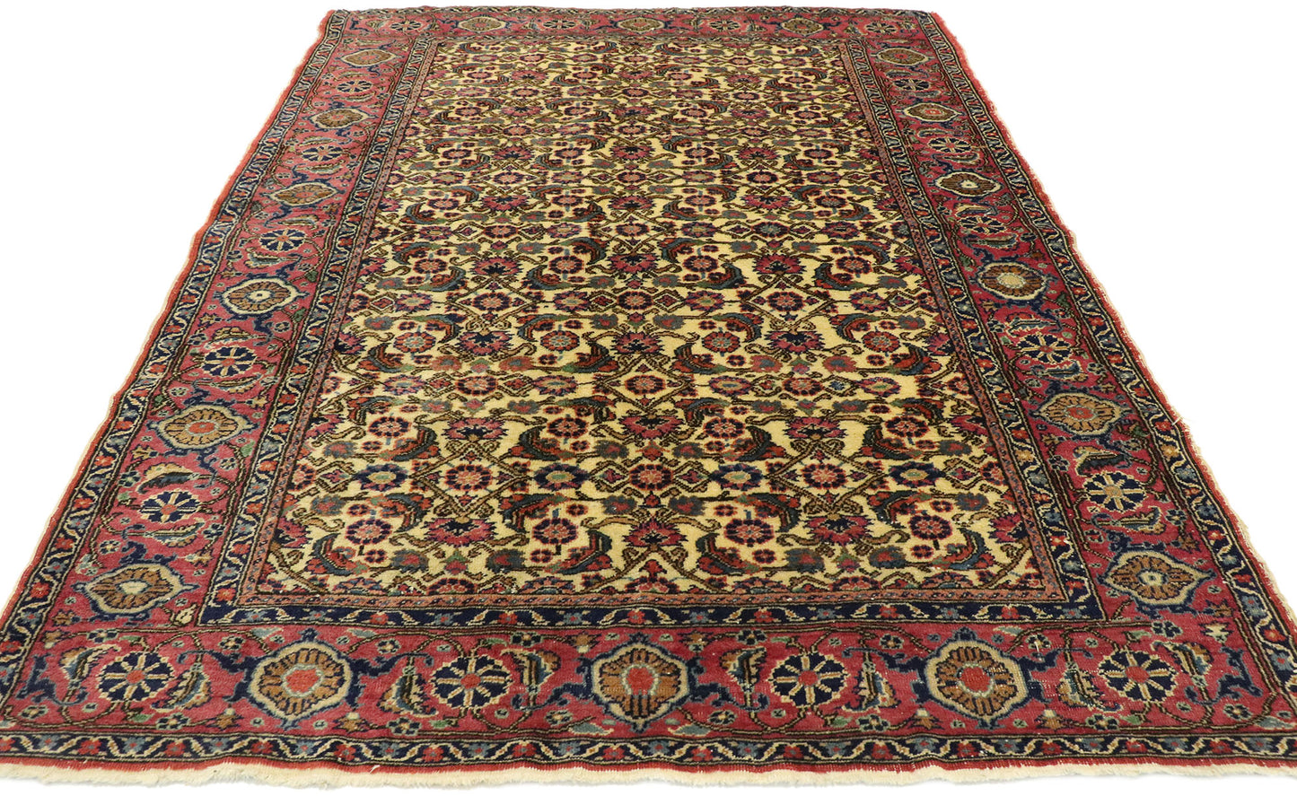 4 x 6 Vintage Turkish Sivas Rug 53068