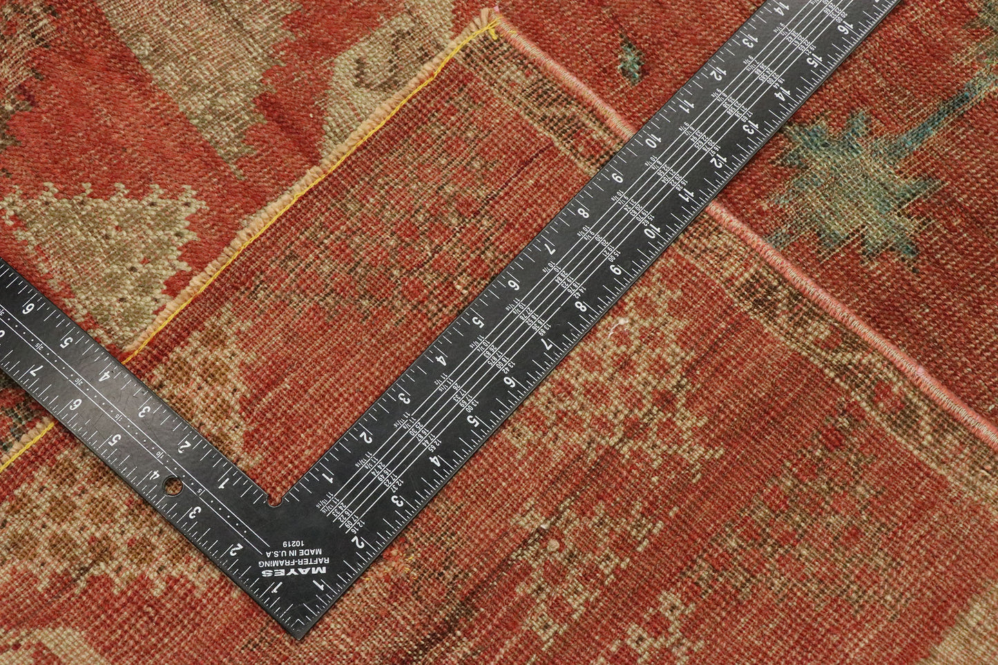3 x 4 Vintage Turkish Oushak Prayer Rug 53076