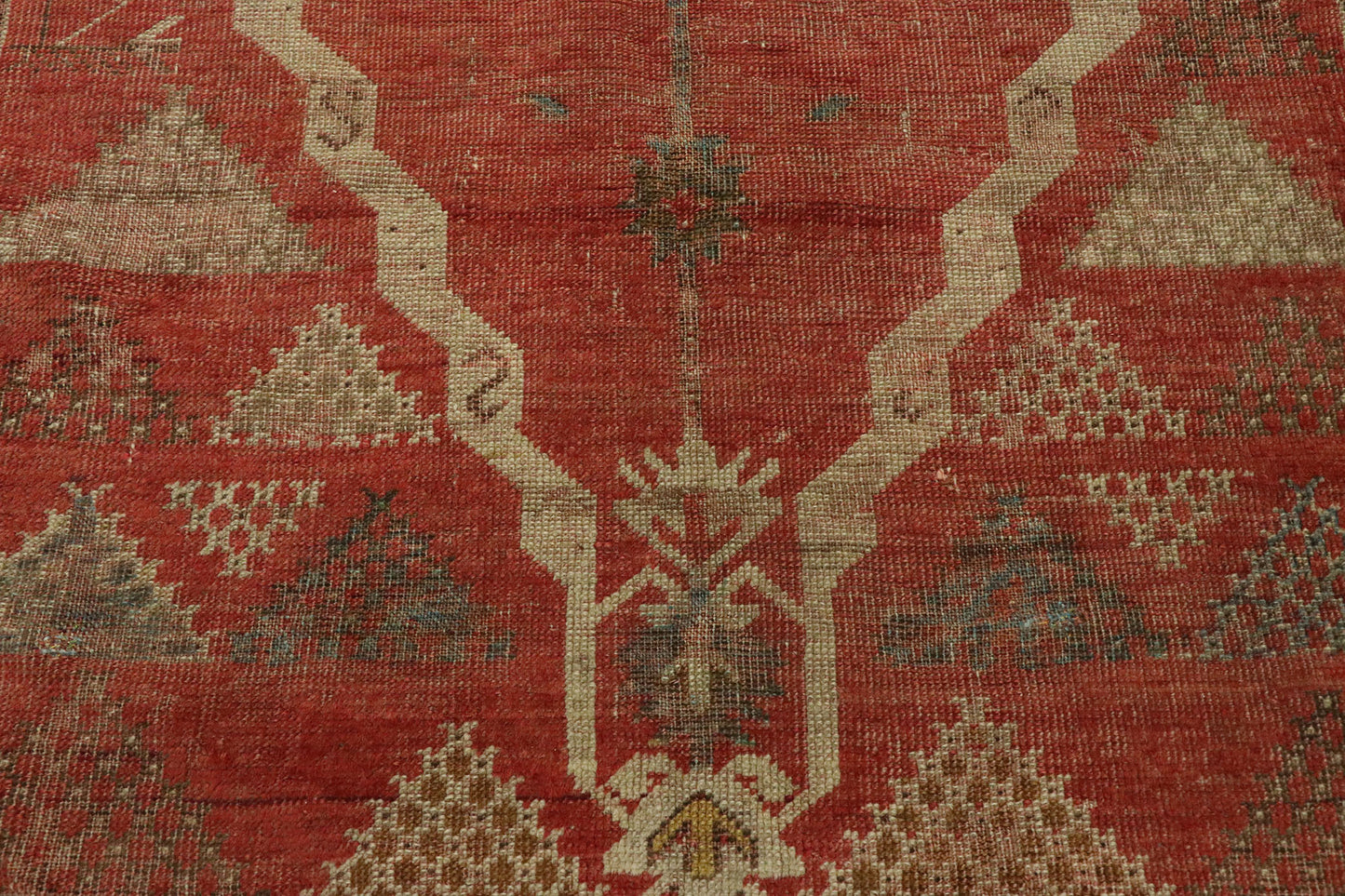 3 x 4 Vintage Turkish Oushak Prayer Rug 53076