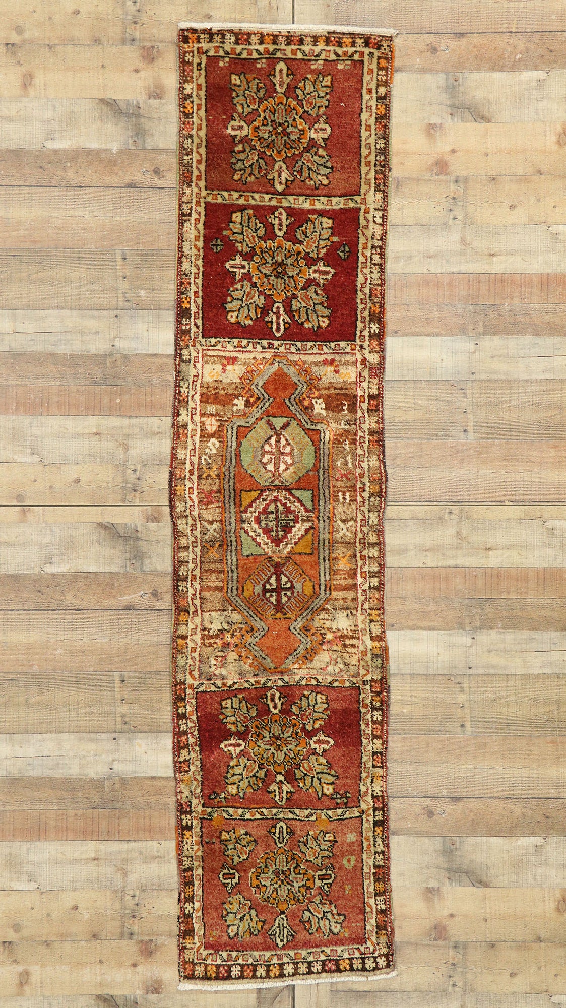 2 x 8 Vintage Turkish Oushak Runner 53095