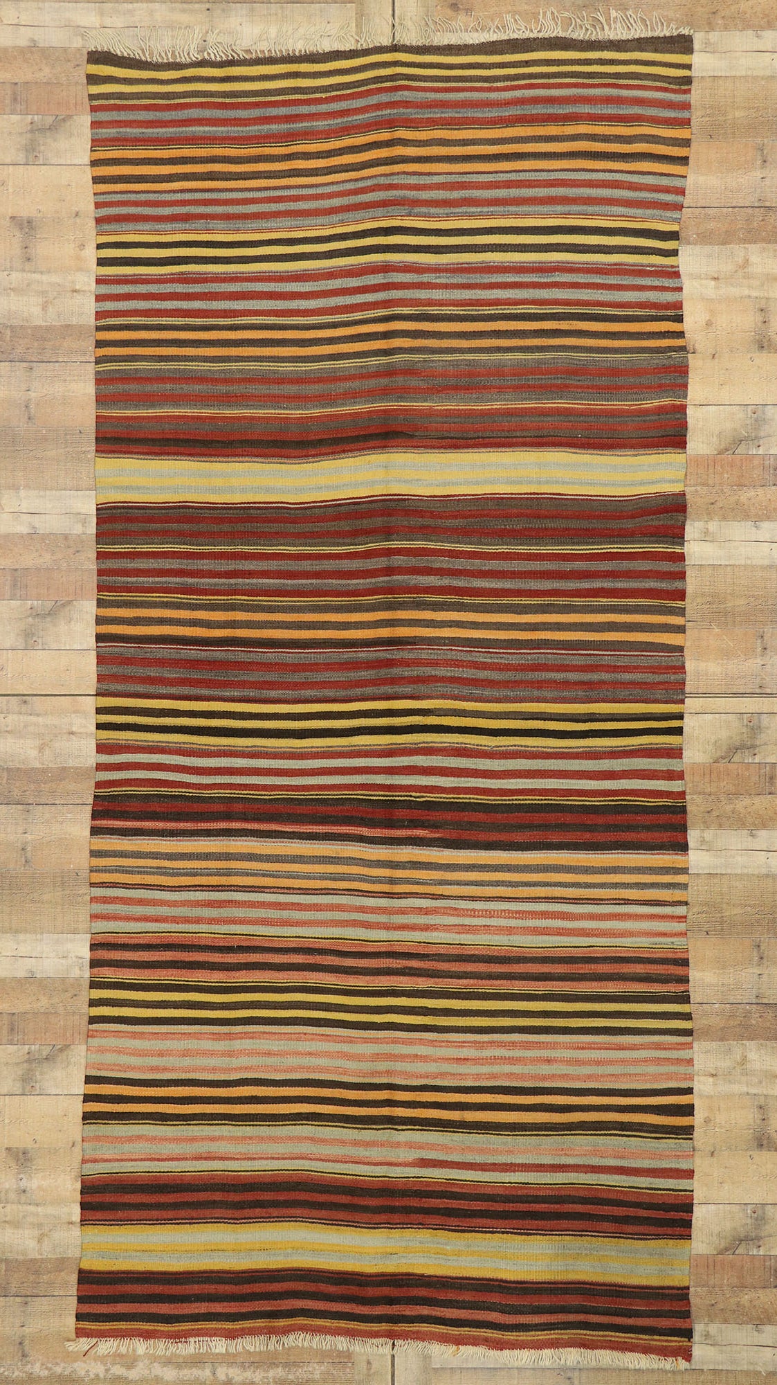 5 x 11 Vintage Turkish Kilim Rug 53125