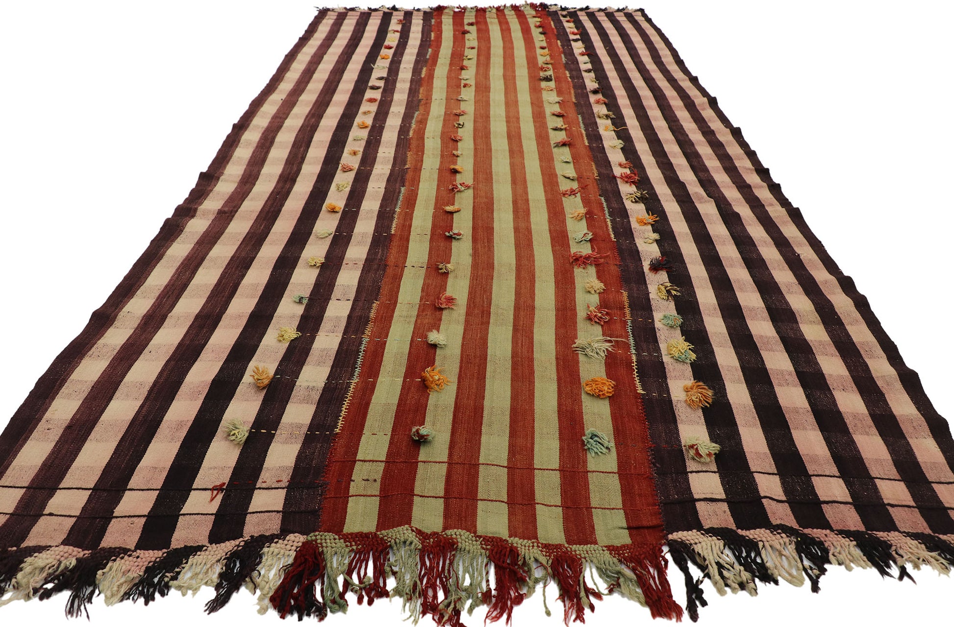 6 x 12 Vintage Turkish Kilim Runner 53132