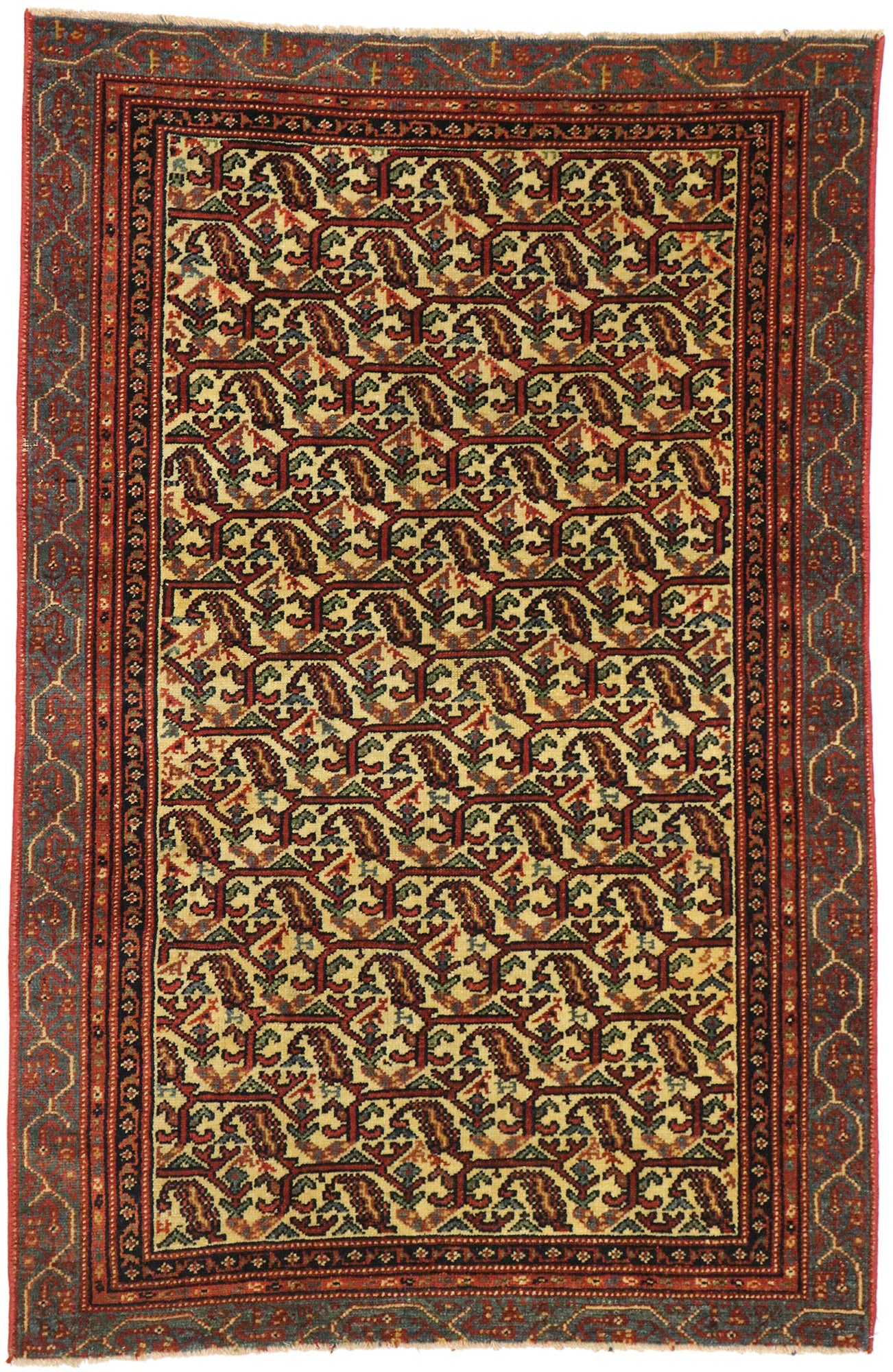 3 x 6 Vintage Persian Malayer Rug 53145