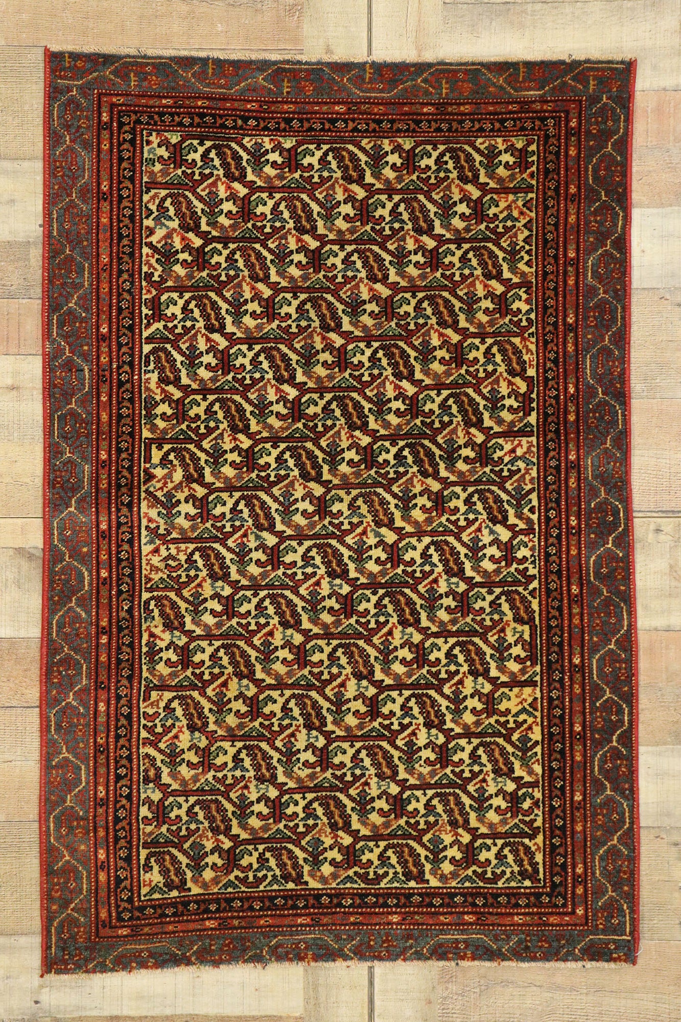 3 x 6 Vintage Persian Malayer Rug 53145