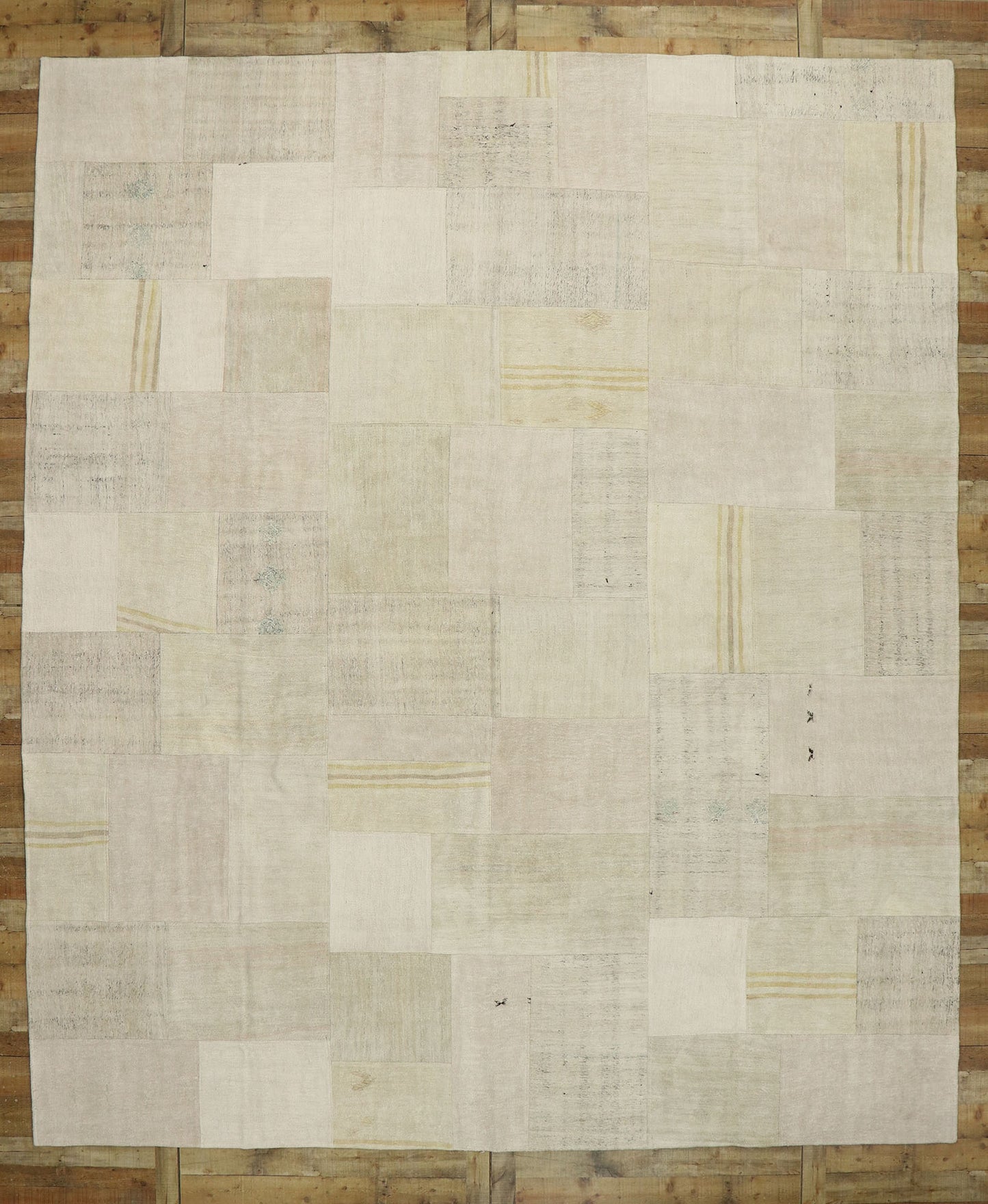 12 x 14 Vintage Turkish Patchwork Rug 53166