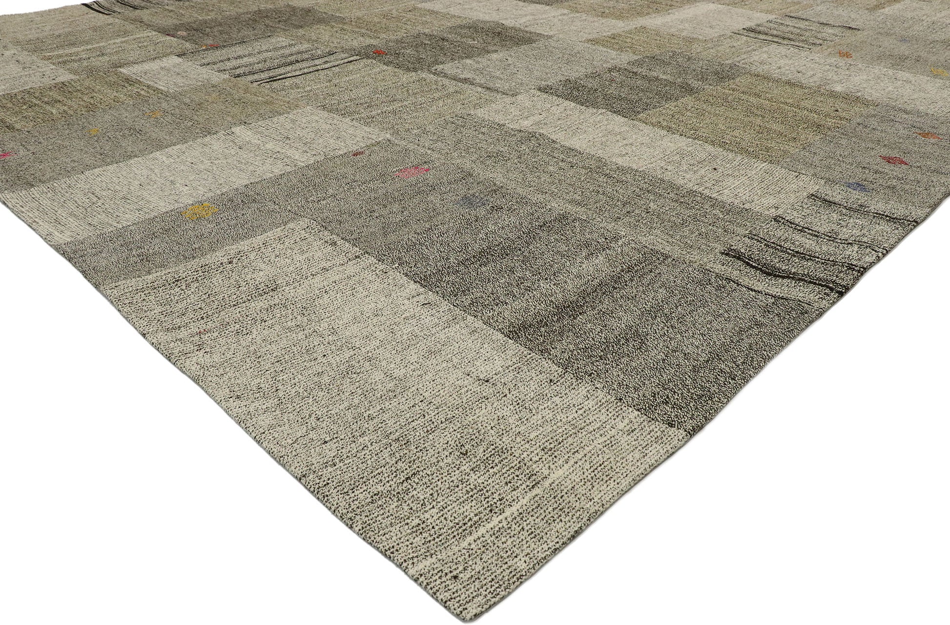 11 x 14 Vintage Turkish Patchwork Kilim Rug 53167