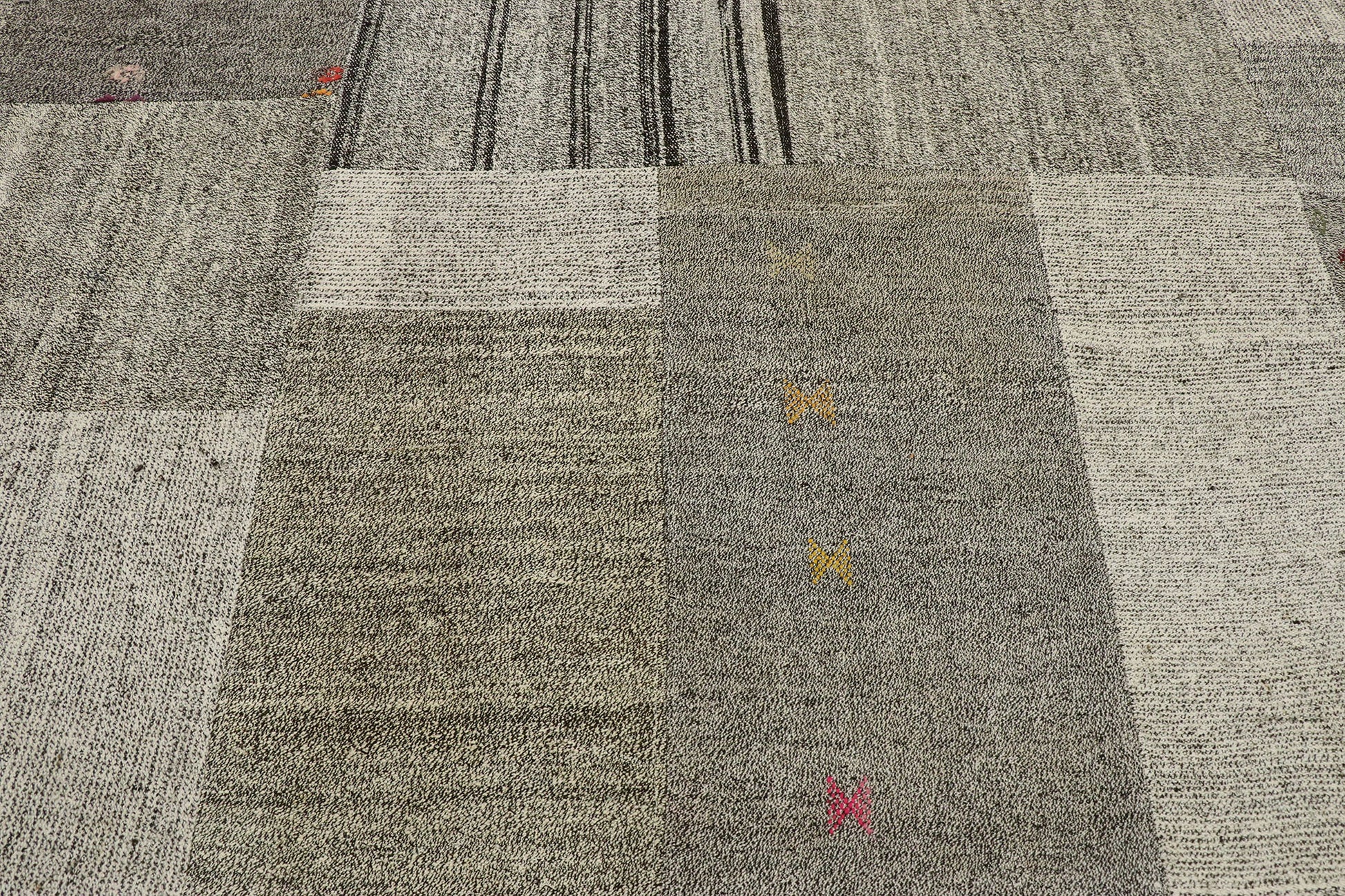 11 x 14 Vintage Turkish Patchwork Kilim Rug 53167