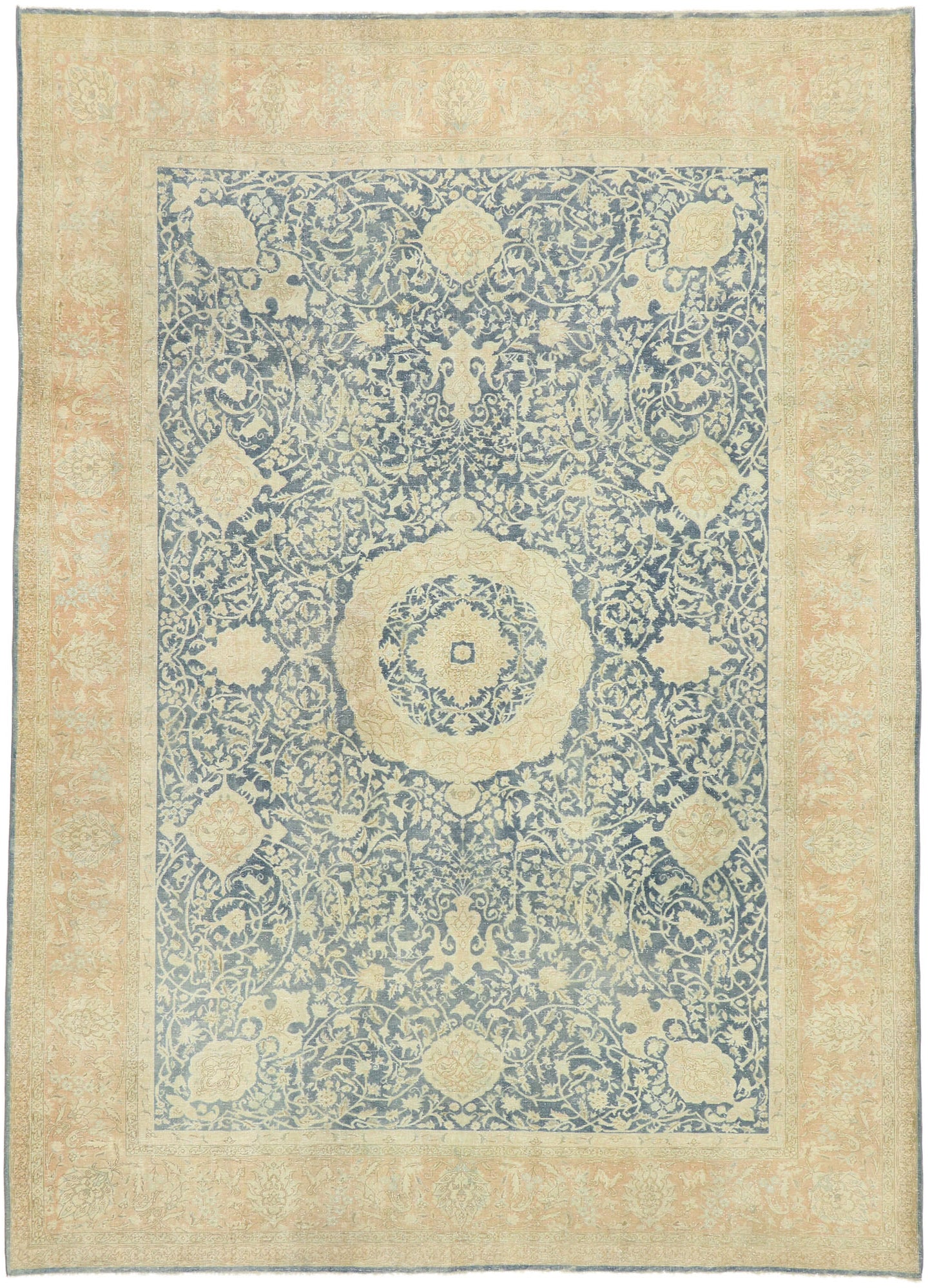 8 x 11 Antique Persian Tabriz Rug 53175