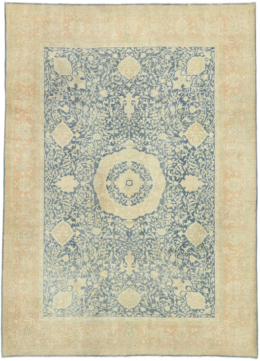 8 x 11 Antique Persian Tabriz Rug 53175