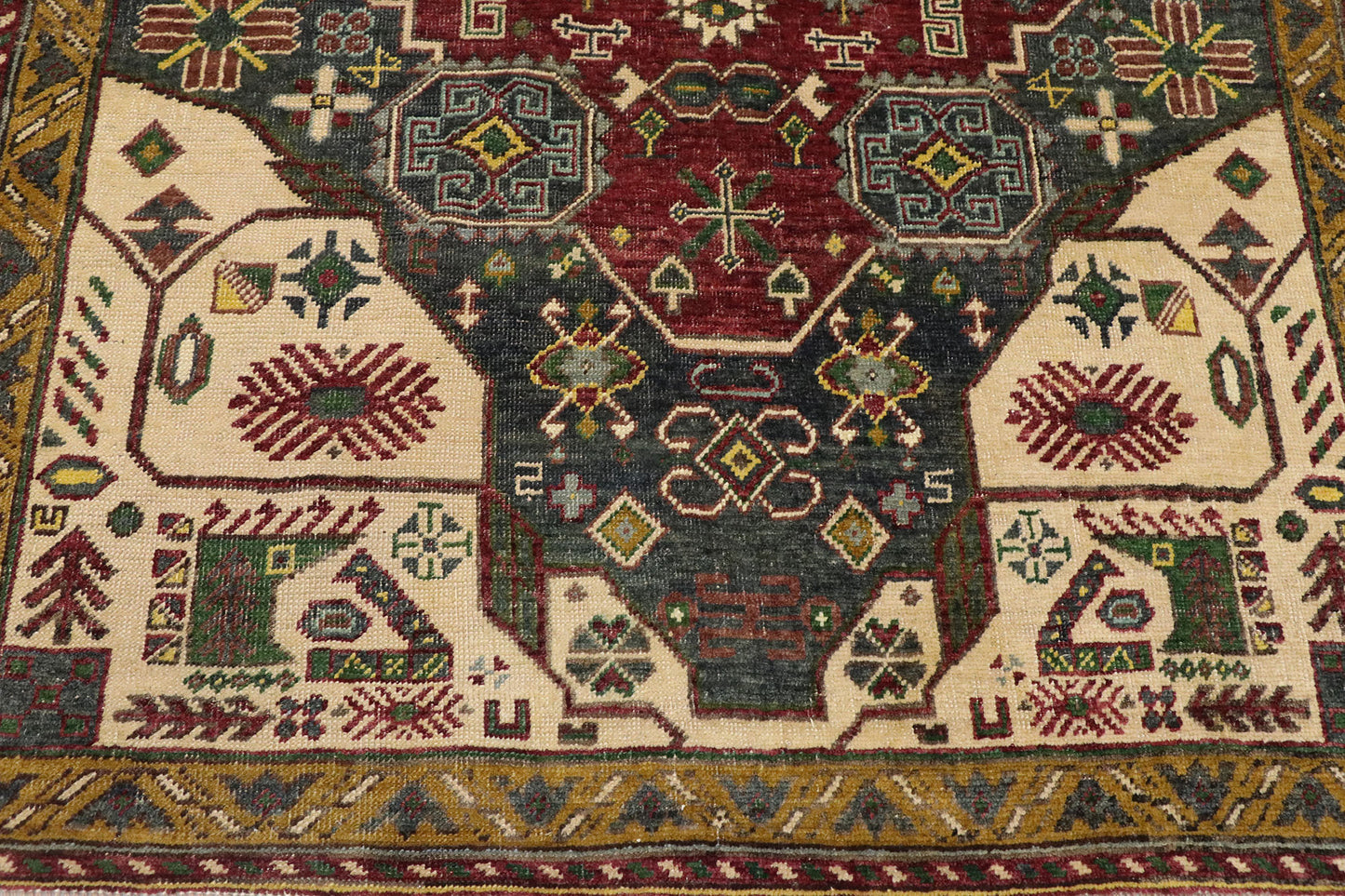 3 x 6 Vintage Turkish Oushak Rug 53177
