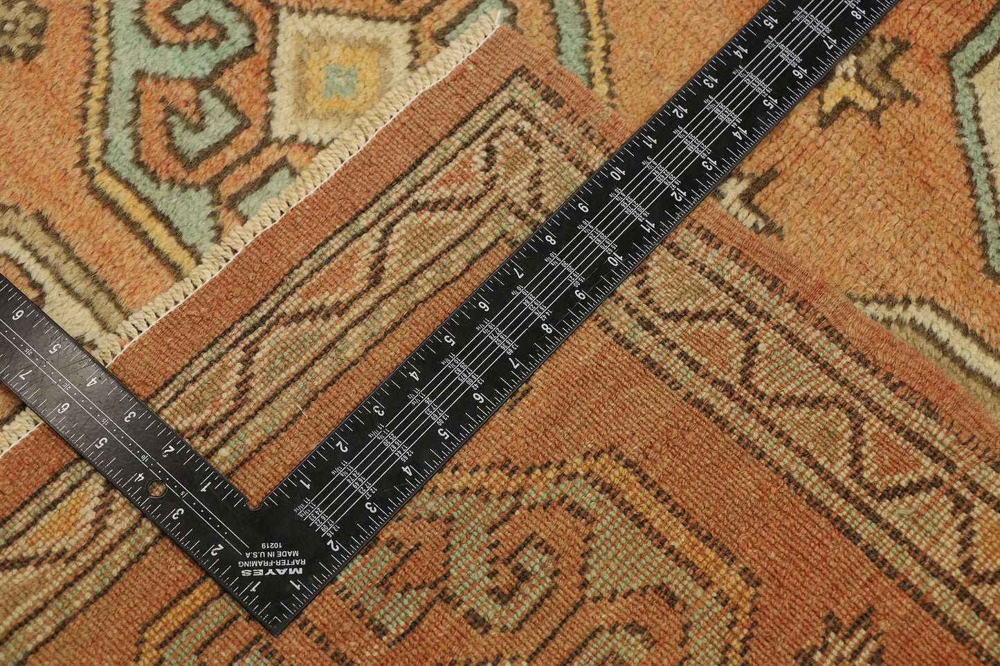 3 x 5 Vintage Turkish Oushak Rug 53179