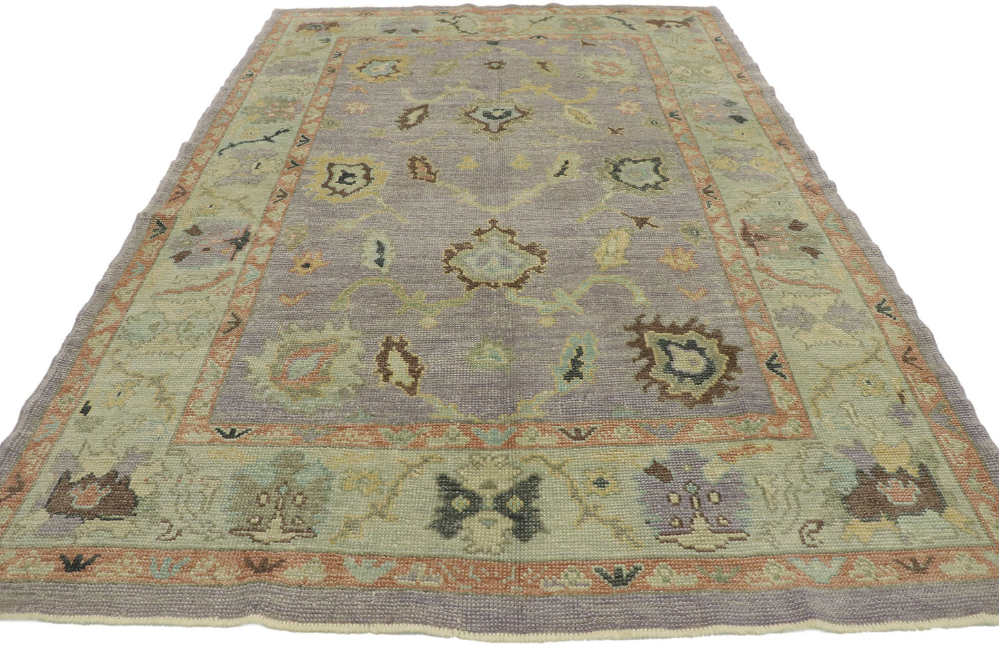 5 x 8 Colorful Turkish Oushak Rug 53202