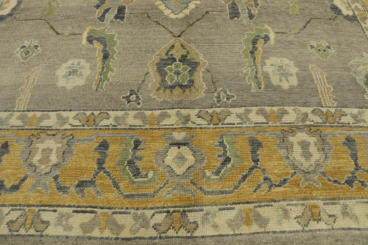 9 x 13 Earthy Turkish Oushak Rug 53206