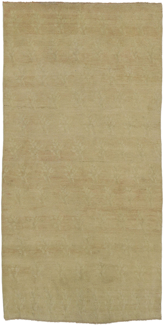 3 x 7 Vintage Turkish Oushak Rug 53211