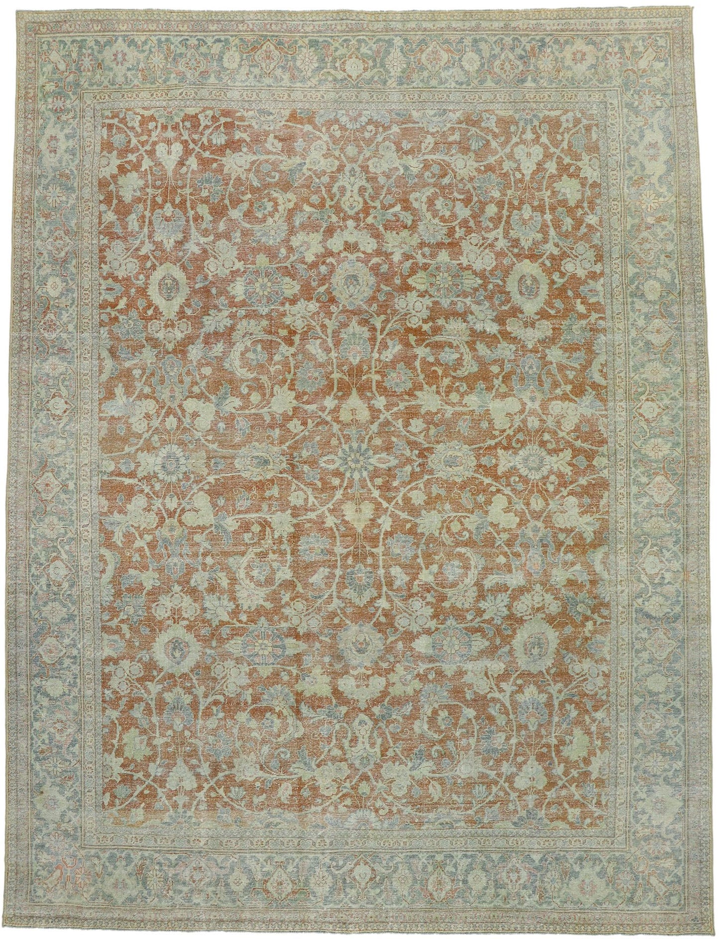 10 x 13 Antique Persian Mahal Rug 53217