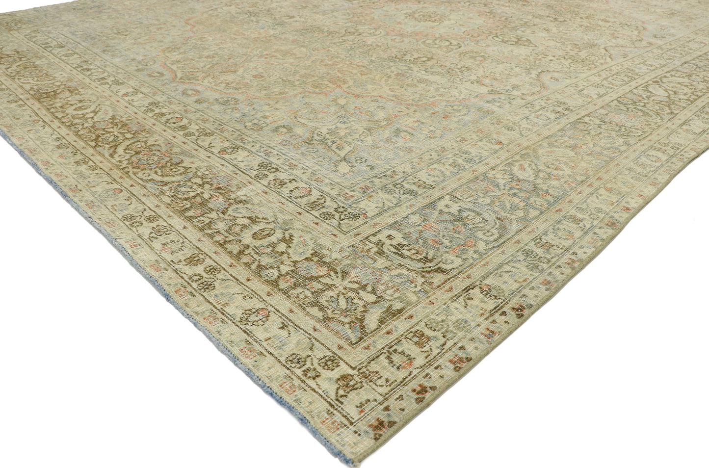 9 x 12 Antique Persian Mashhad Rug 53219