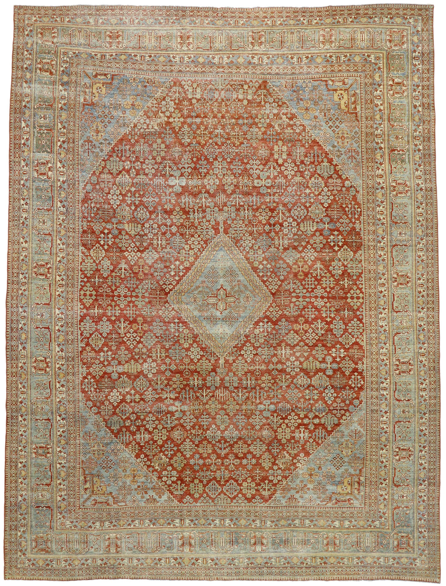 11 x 14 Antique Persian Joshegan Rug 53231