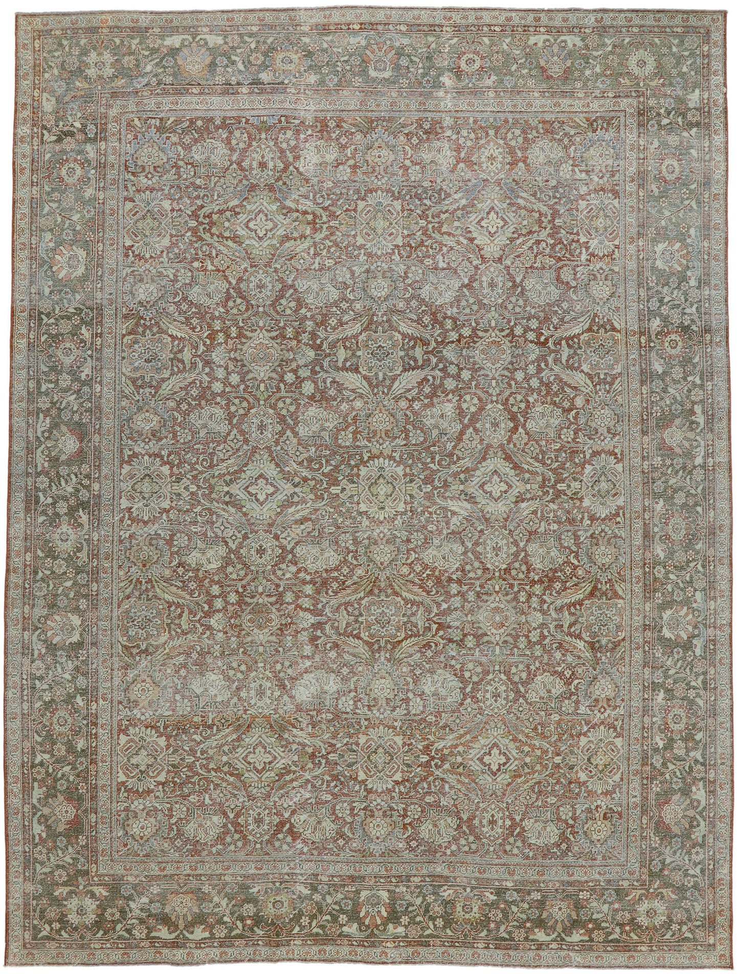 10 x 14 Antique Persian Mahal Rug 53232