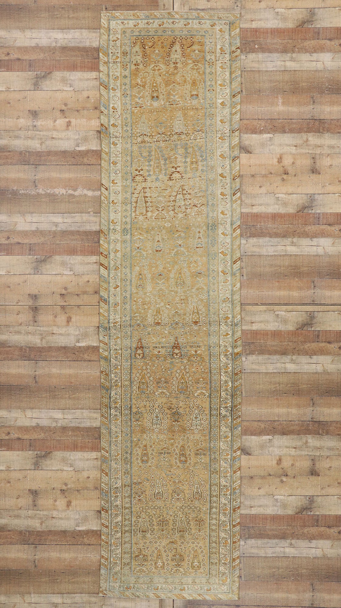 3 x 13 Antique Persian Bakhtiari Rug 53253