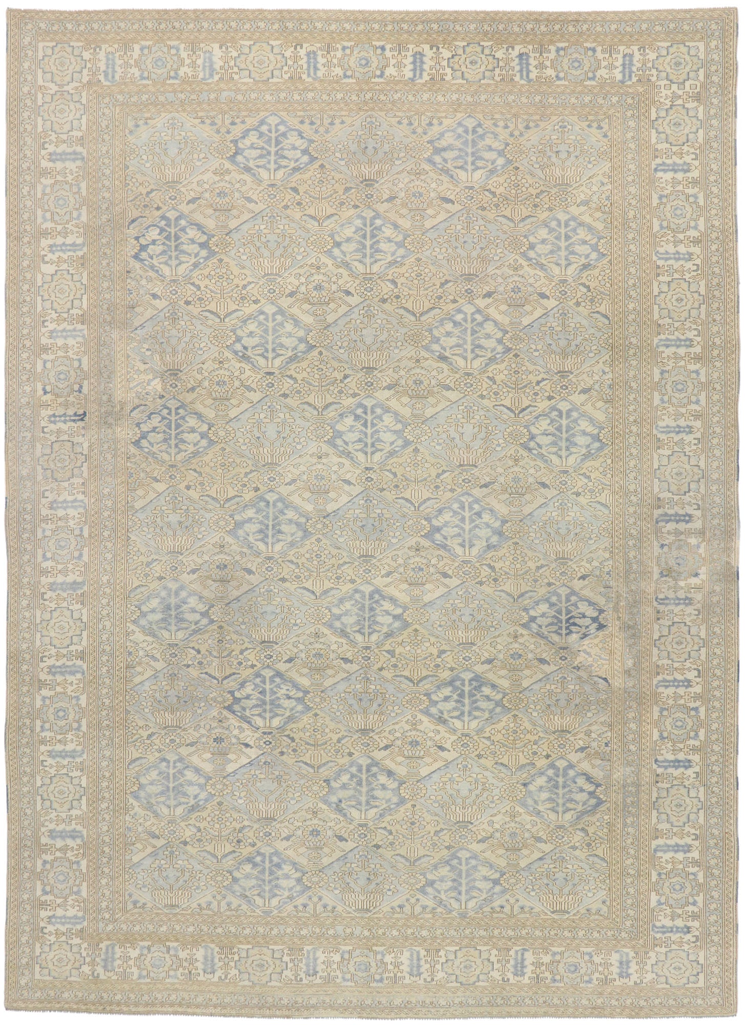 9 x 12 Vintage Turkish Oushak Rug 53259