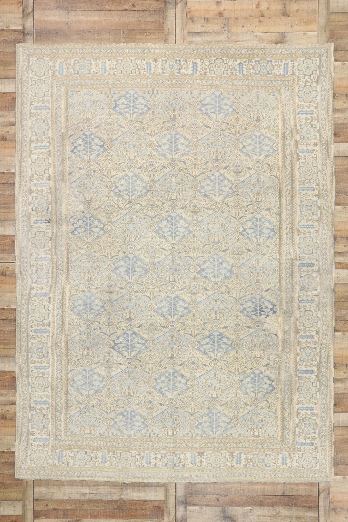 9 x 12 Vintage Turkish Oushak Rug 53259