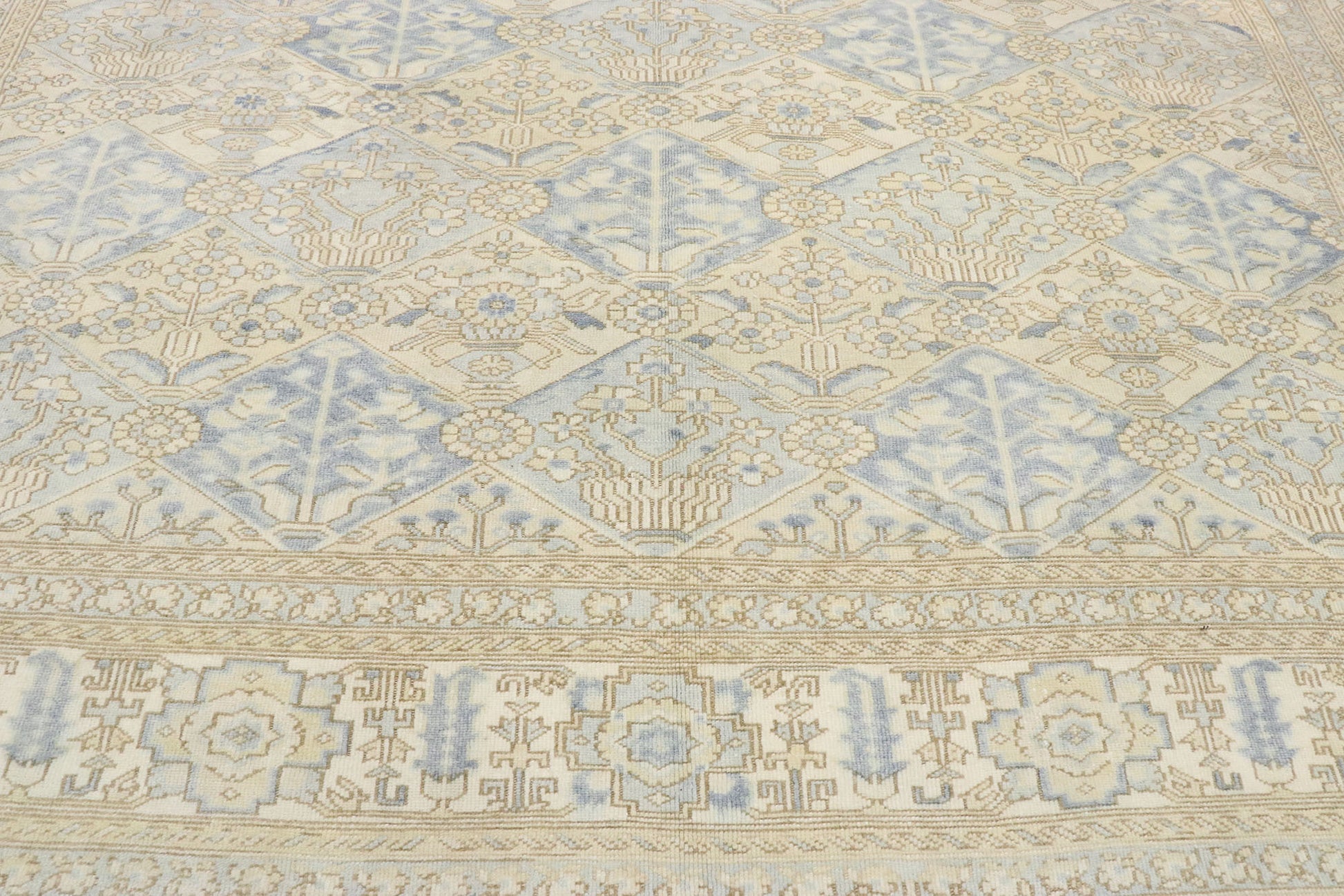 9 x 12 Vintage Turkish Oushak Rug 53259