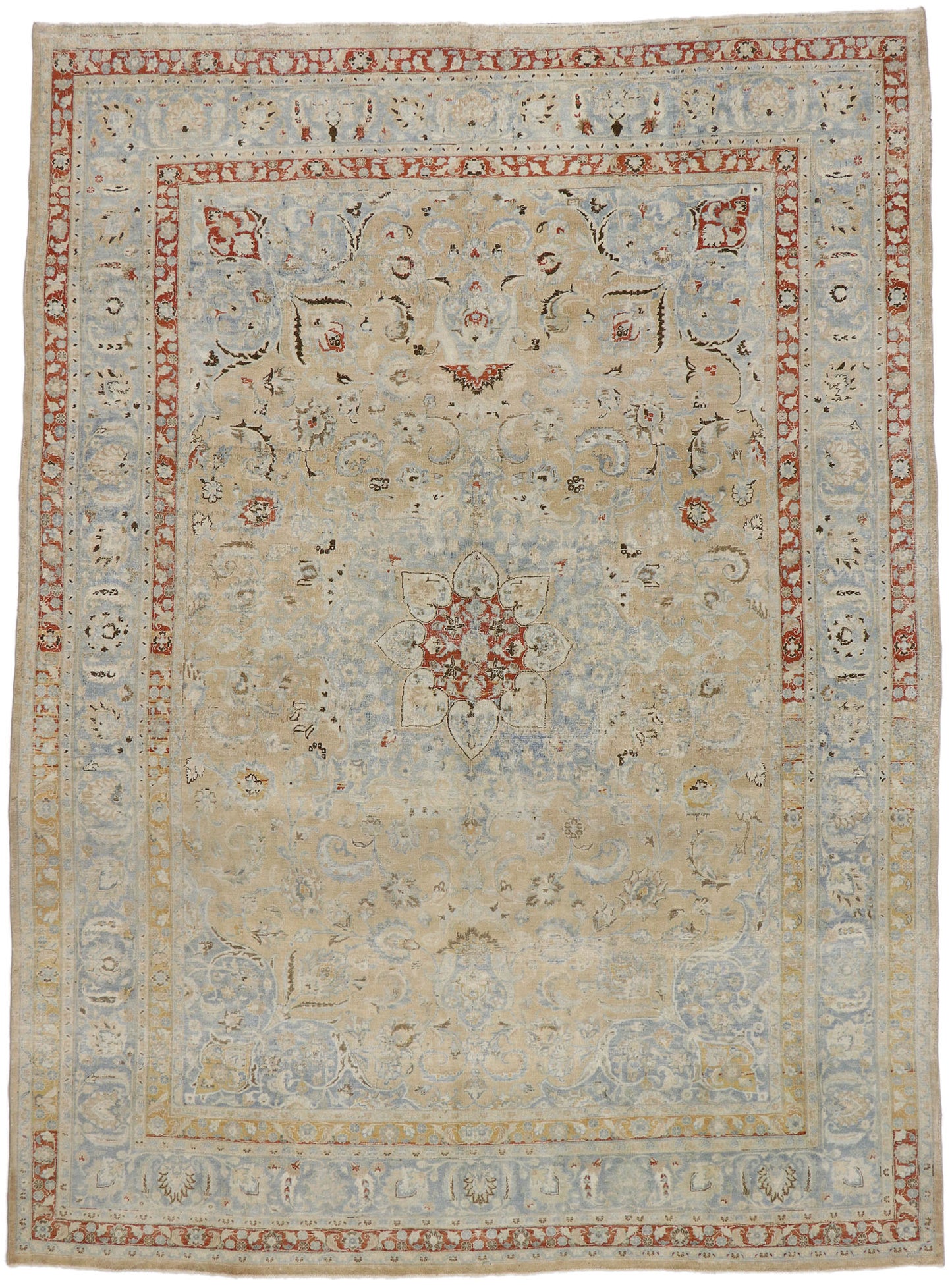10 x 13 Antique Persian Khorassan Rug 53261