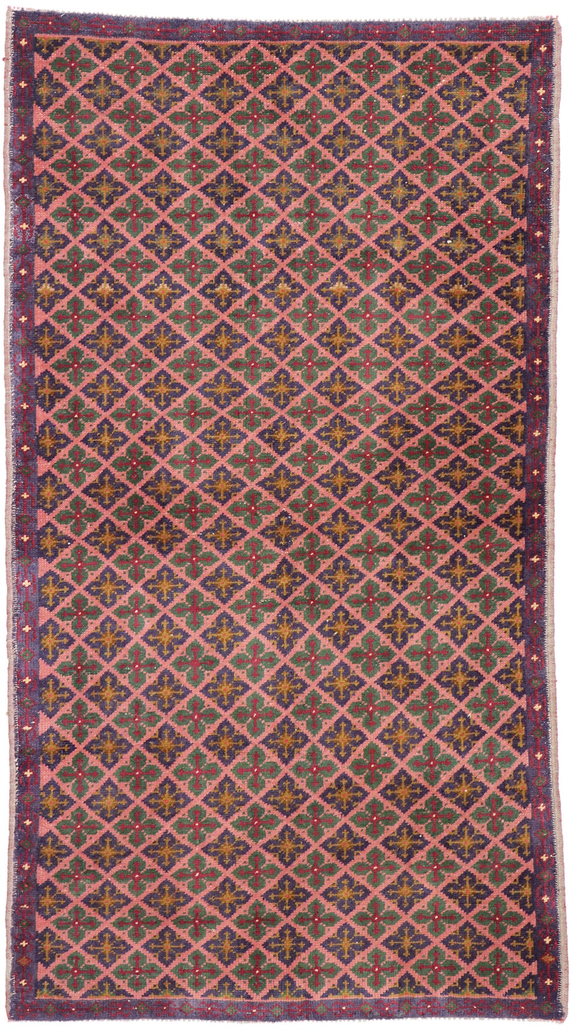 3 x 6 Vintage Turkish Sivas Rug 53262