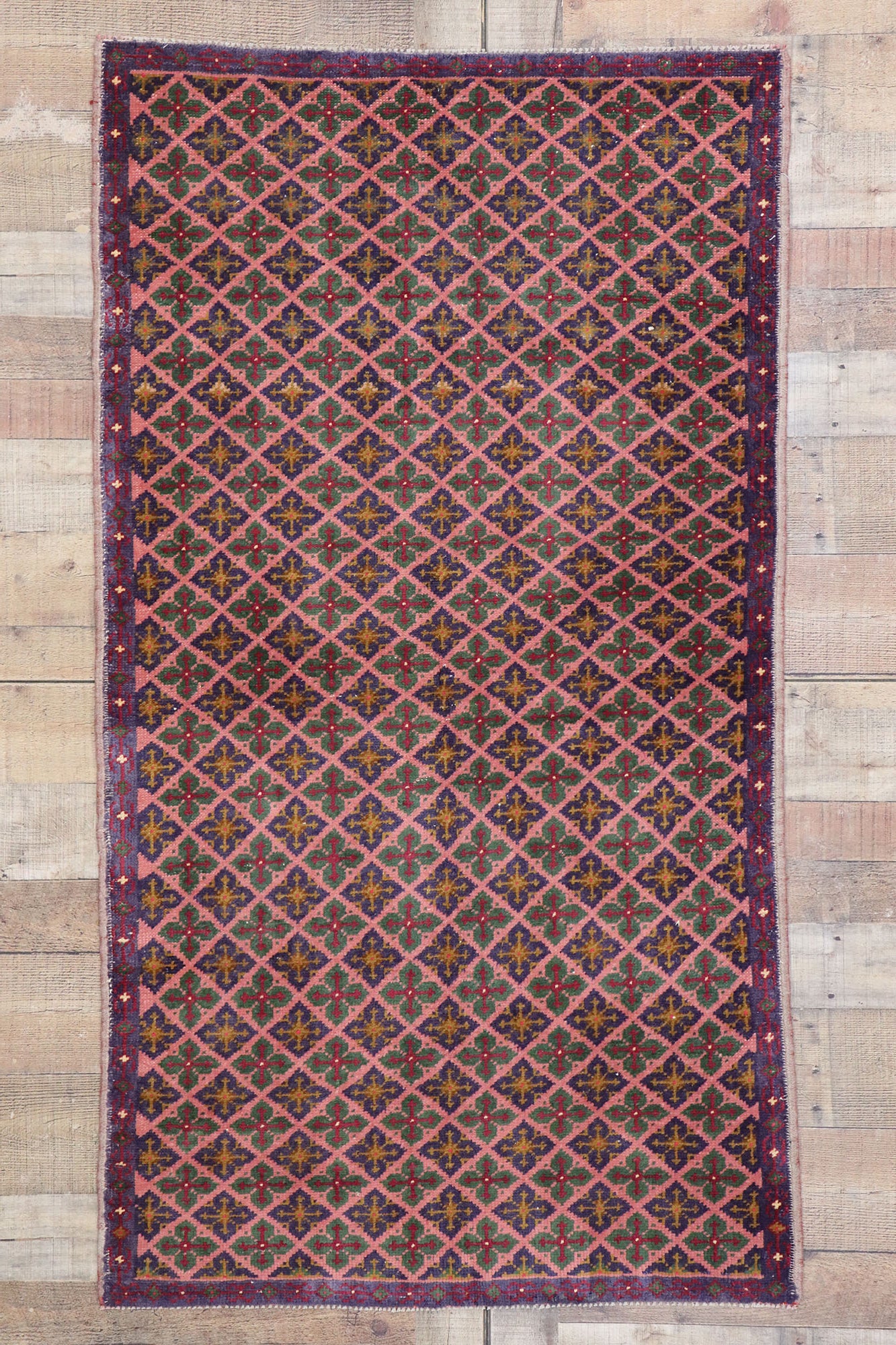 3 x 6 Vintage Turkish Sivas Rug 53262