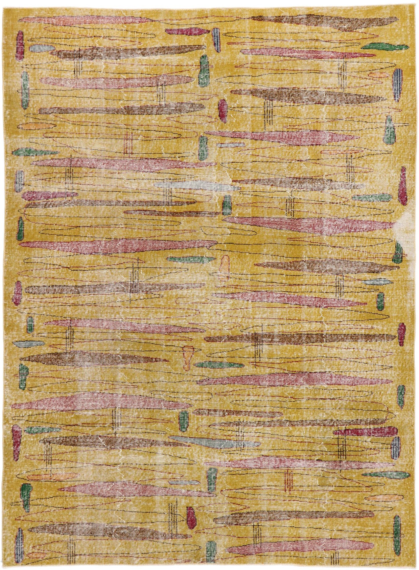 7 x 9 Zeki Muren Vintage Turkish Sivas Rug 53276