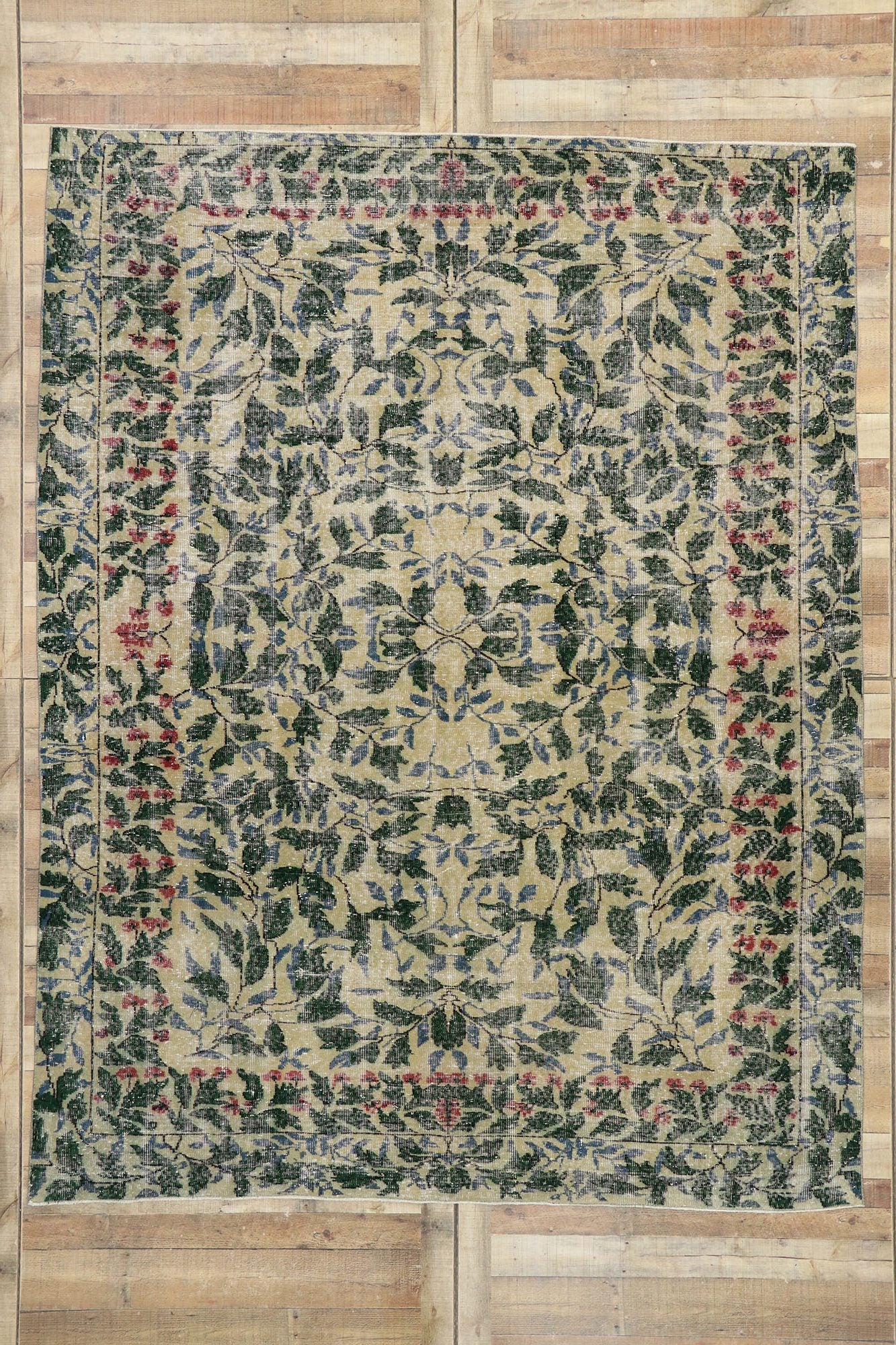 8 x 10 Vintage Turkish Sivas Rug 53279