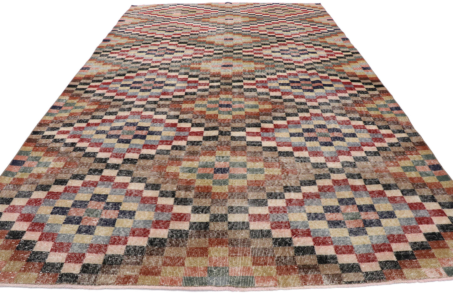 7 x 11 Vintage Turkish Sivas Rug 53288