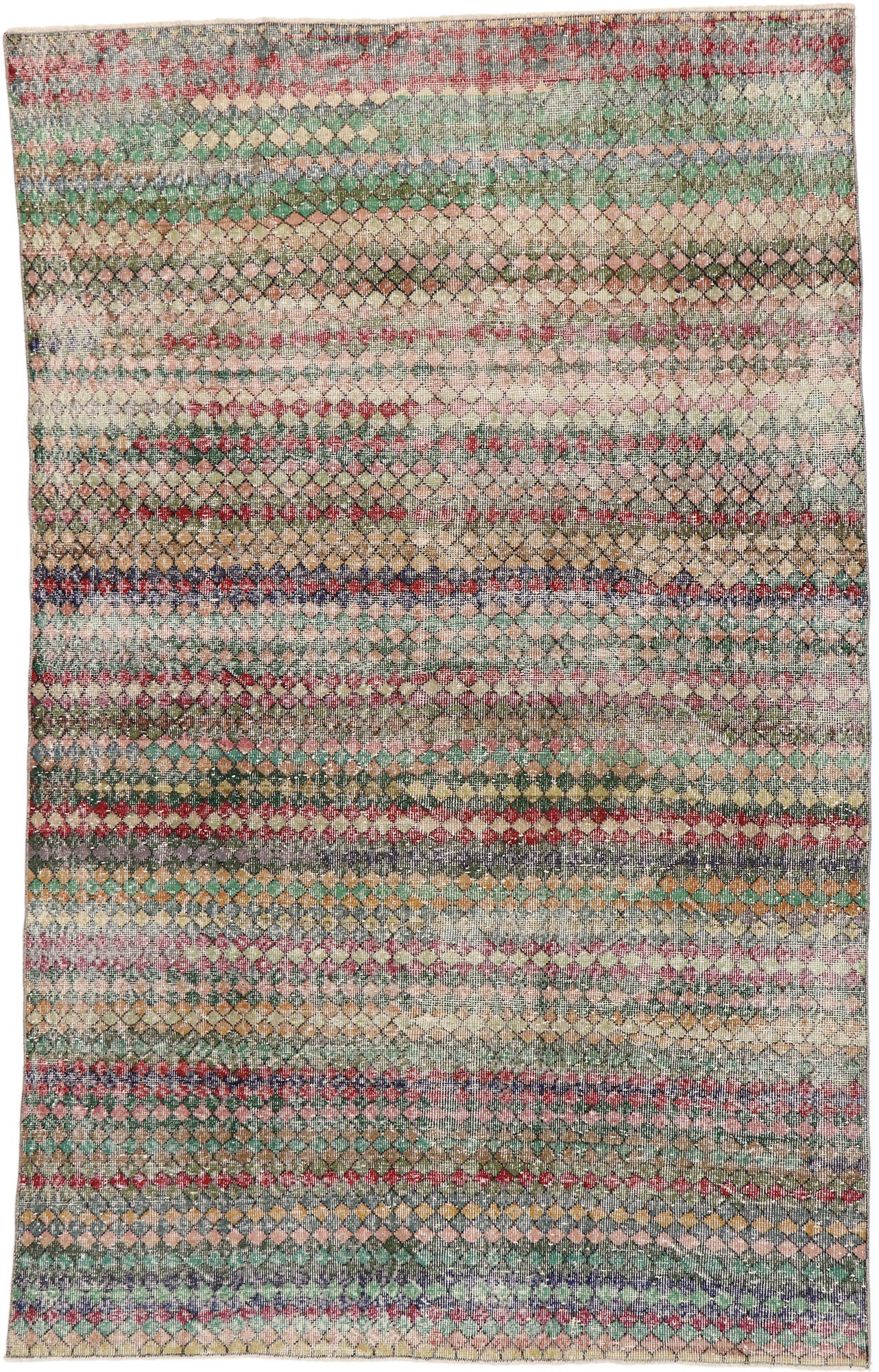 6 x 10 Vintage Turkish Sivas Rug 53295