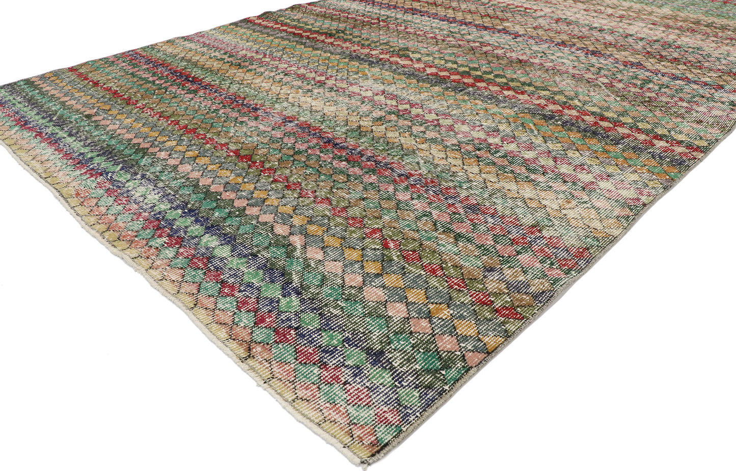 6 x 10 Vintage Turkish Sivas Rug 53295