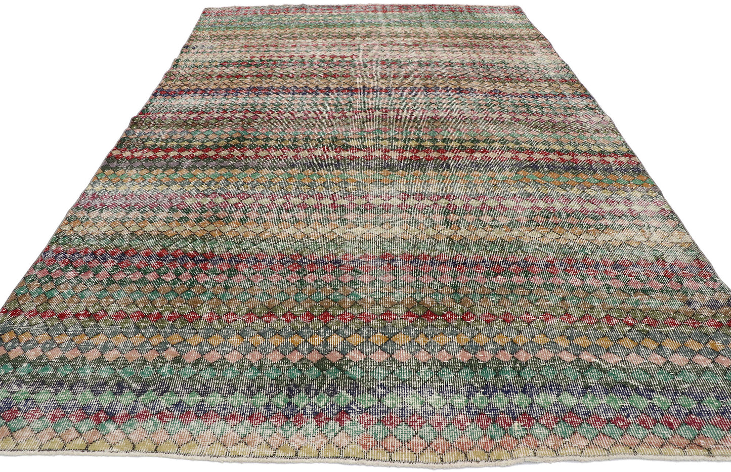 6 x 10 Vintage Turkish Sivas Rug 53295