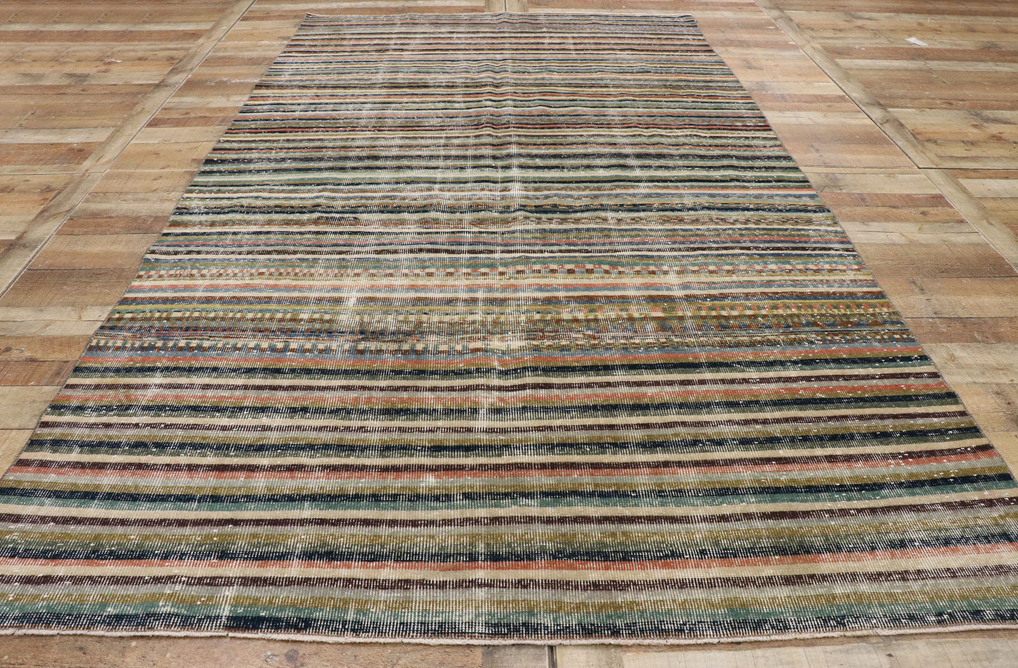 6 x 10 Vintage Turkish Sivas Rug 53300