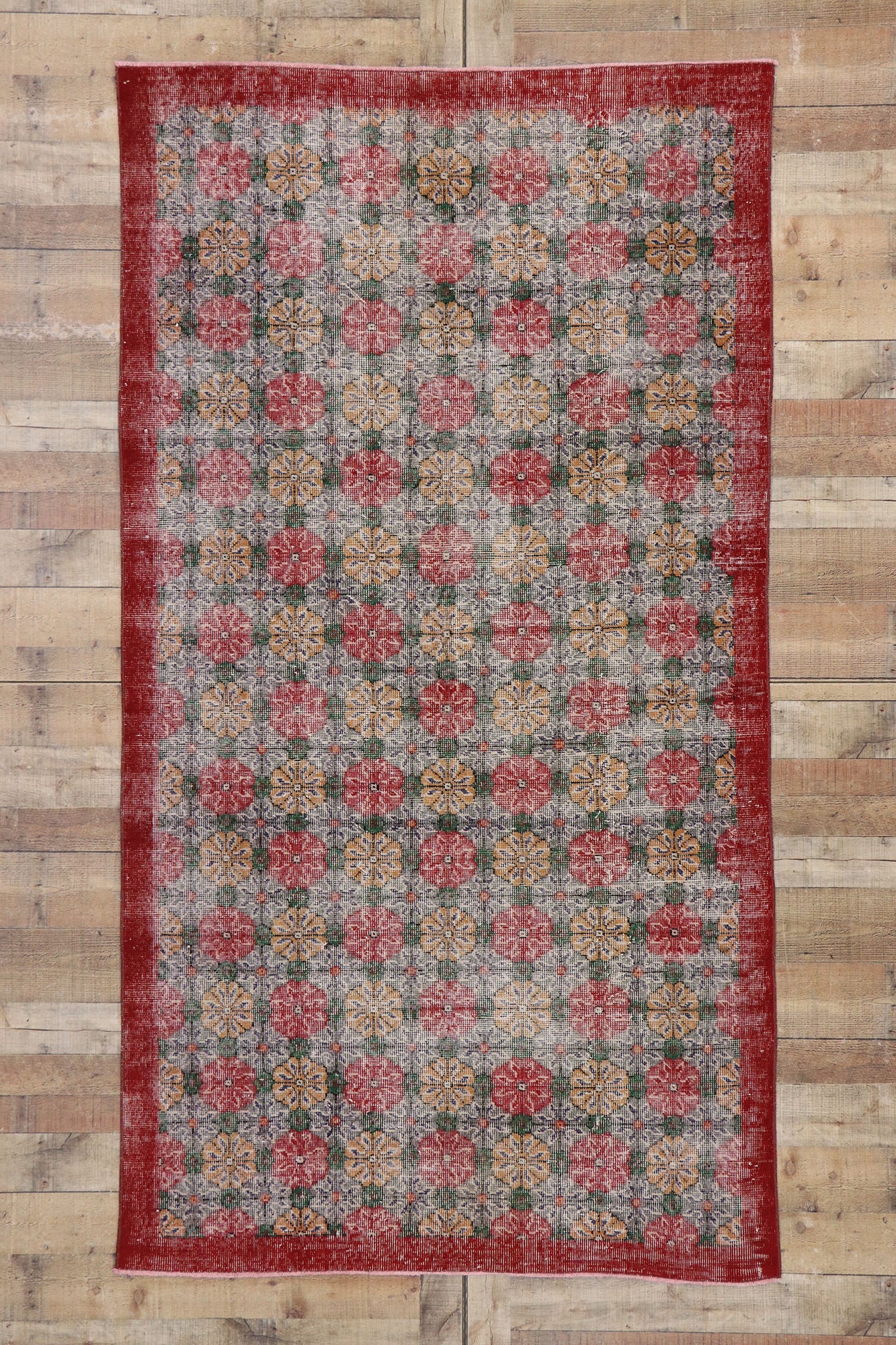 5 x 9 Vintage Turkish Sivas Rug 53306