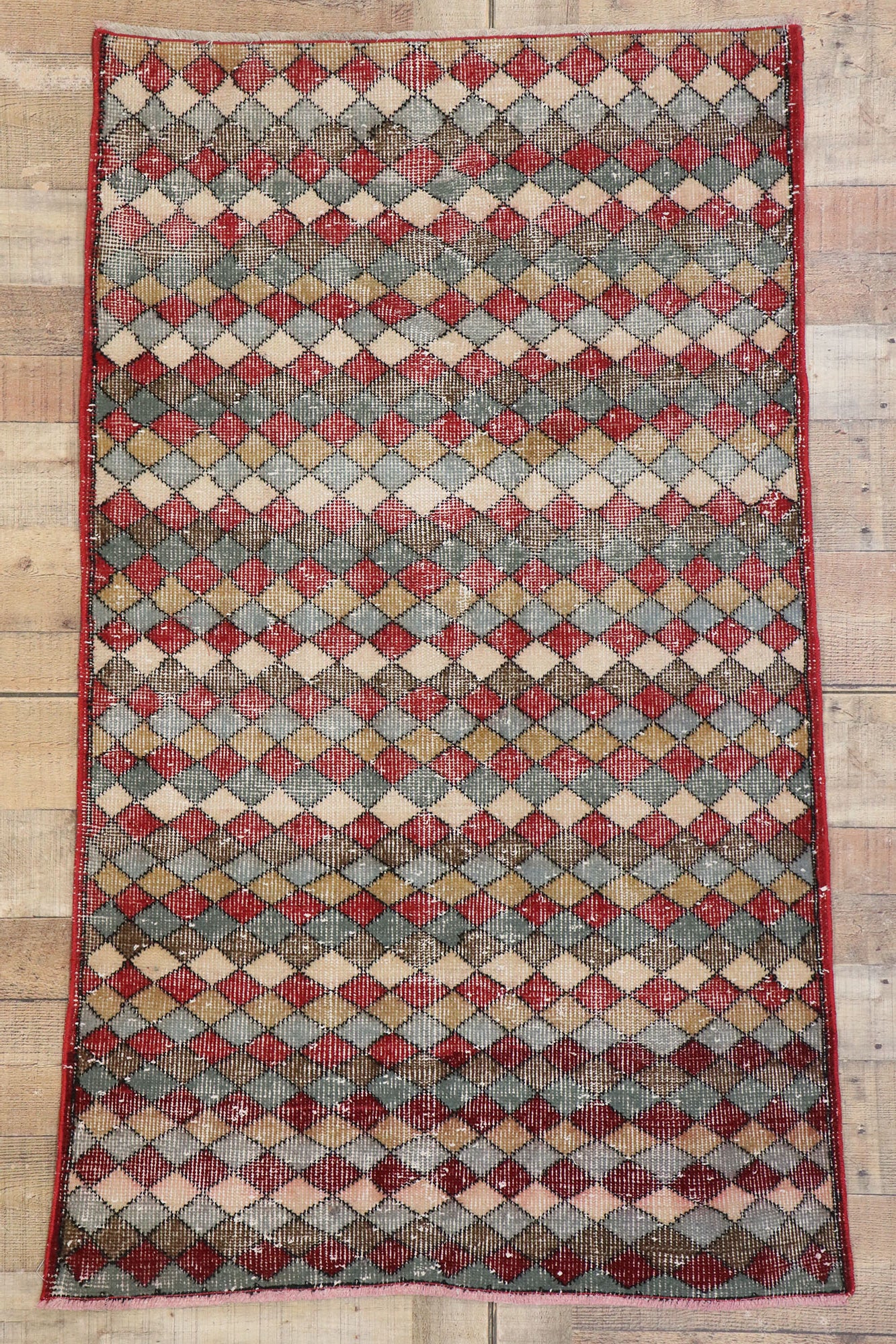 3 x 5 Vintage Turkish Sivas Rug 53321
