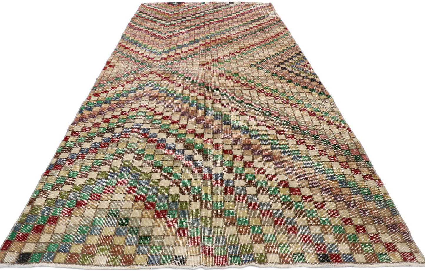 4 x 10 Vintage Turkish Sivas Rug 53324