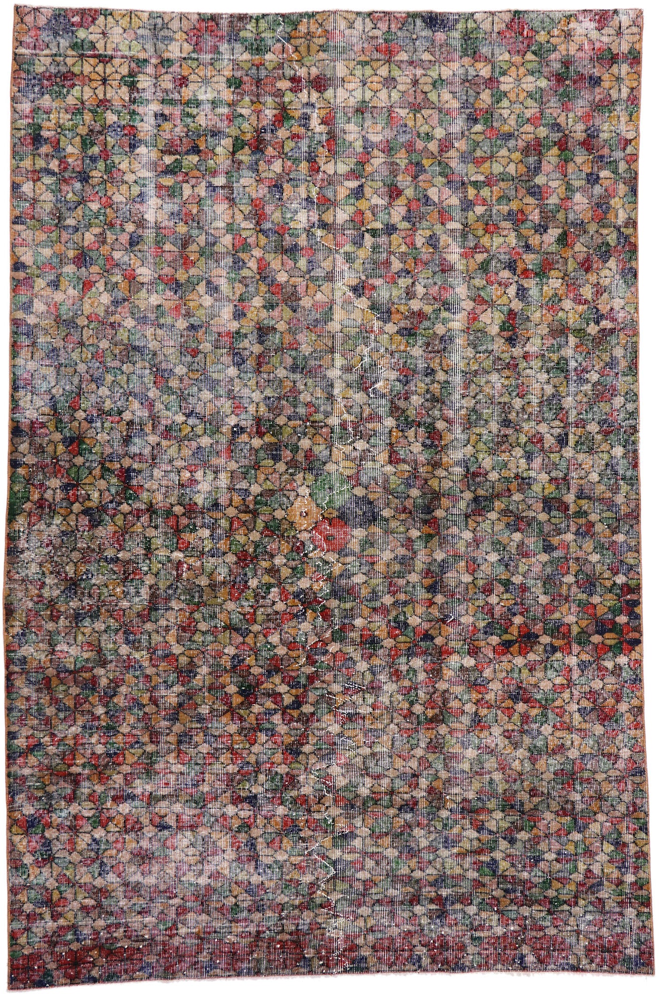 6 x 9 Vintage Turkish Sivas Rug 53331