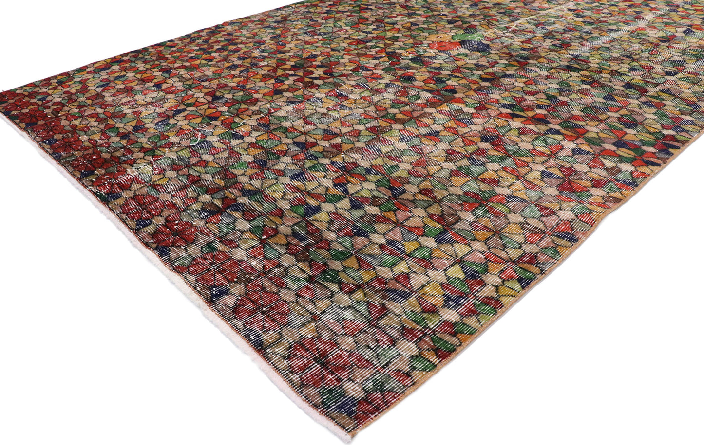 6 x 9 Vintage Turkish Sivas Rug 53331